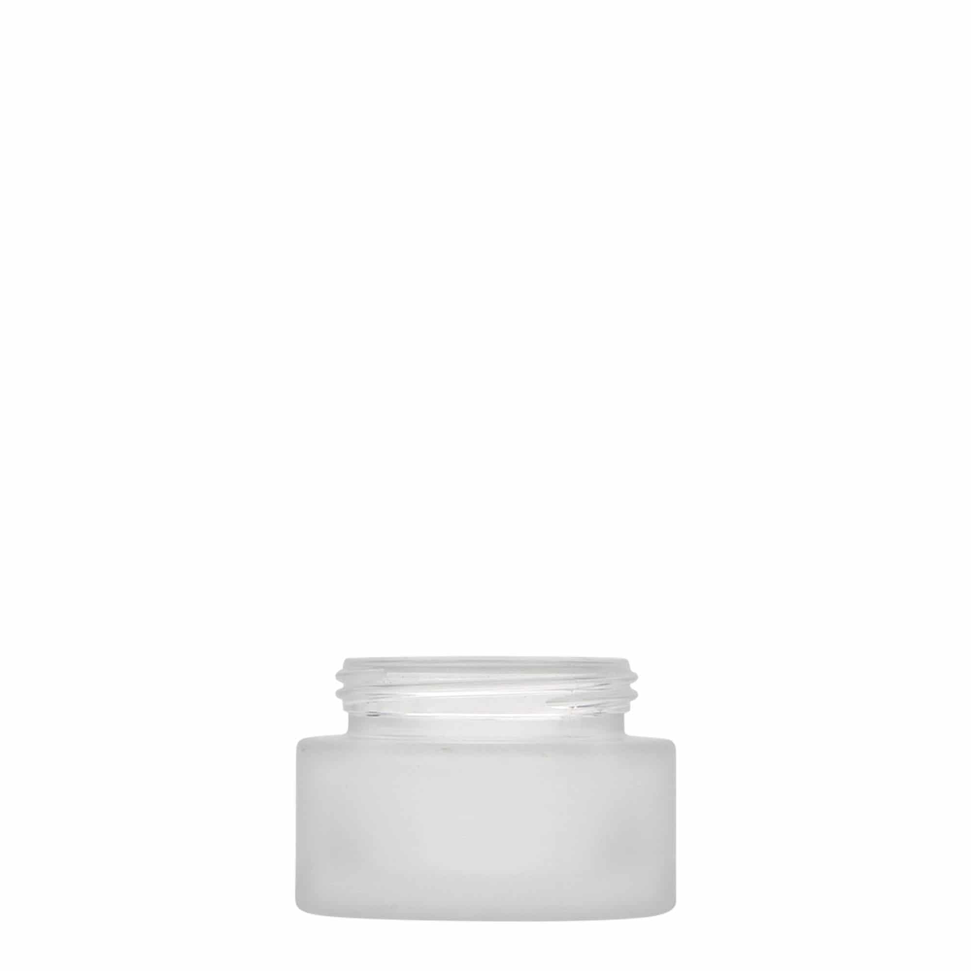 30 ml słoiczek 'Platin Edition', szkło, matowe, wylot: zakrętka
