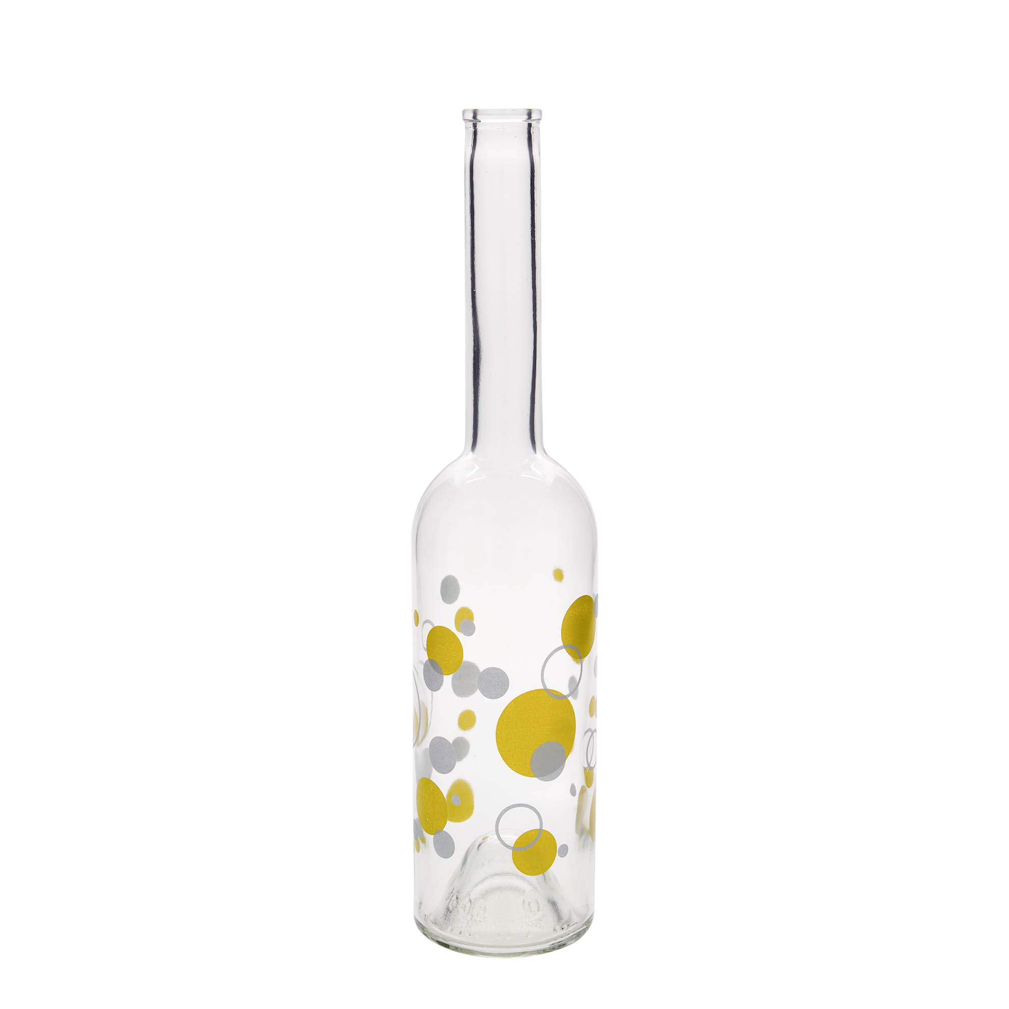 500 ml butelka szklana 'Opera', wzór: kropki, korek
