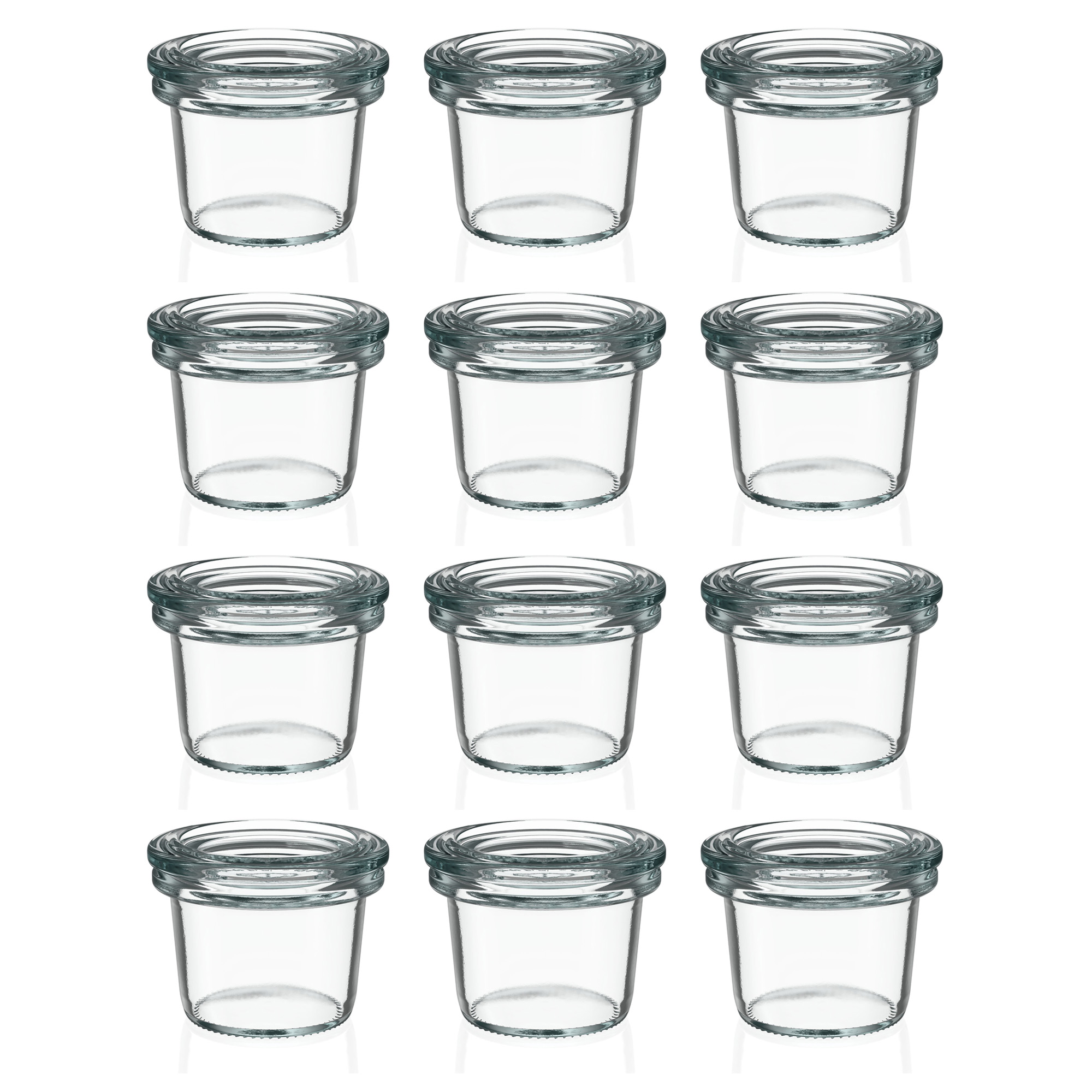 12x 35 ml słoik WECK typu Sturz z szklanym wieczkiem RR 40