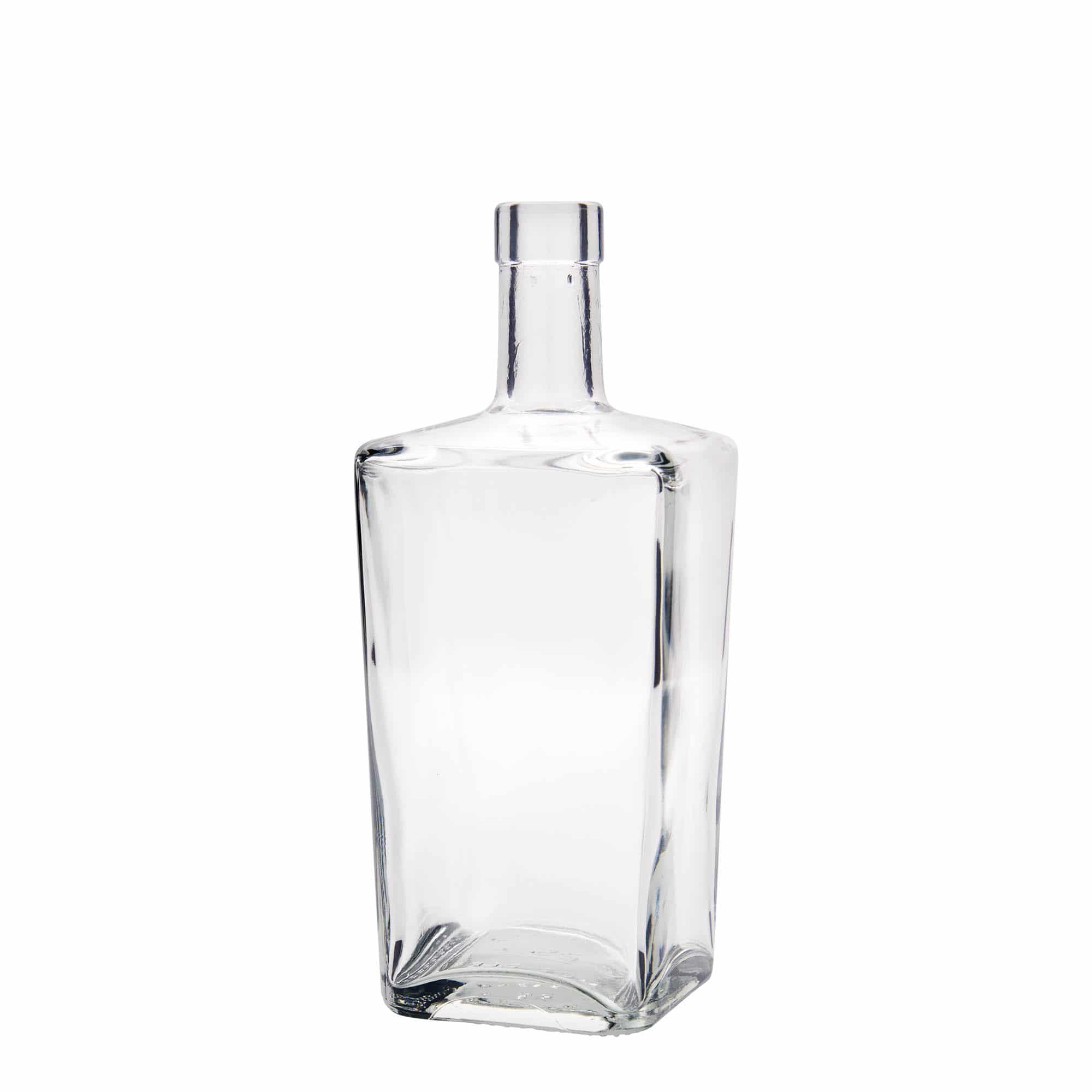 700 ml butelka szklana 'Noel', kwadratowa, zamknięcie: korek