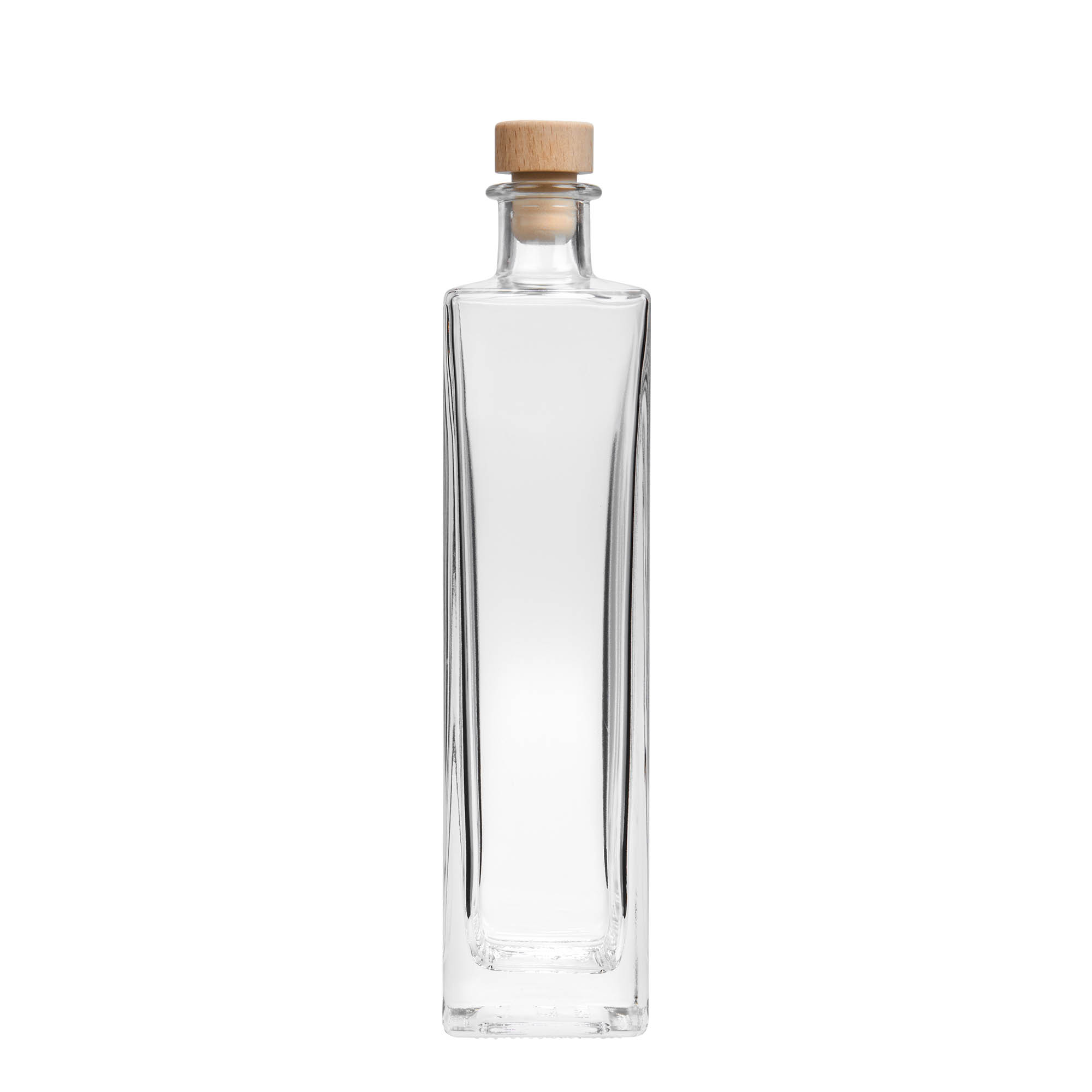 500 ml butelka szklana 'Rafaello', kwadratowa, szyjka: korek 500 ml butelka szklana 'Rafaello', kwadratowa, szyjka: korek