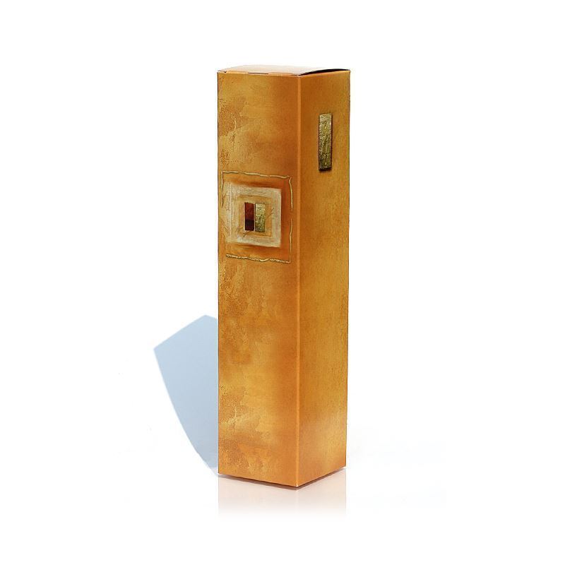 Kartonik na prezent „Impuls”, prostokątny, tektura, glina Kartonik na prezent „Impuls”, prostokątny, tektura, glina