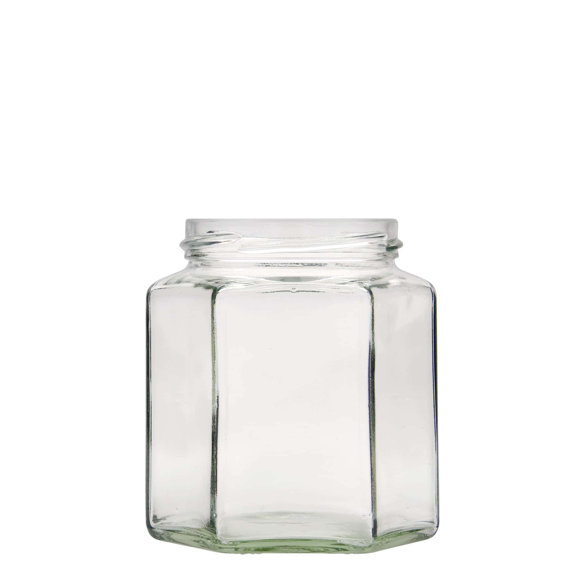 390 ml słoik sześciokątny, zamknięcie: twist off(TO 70)