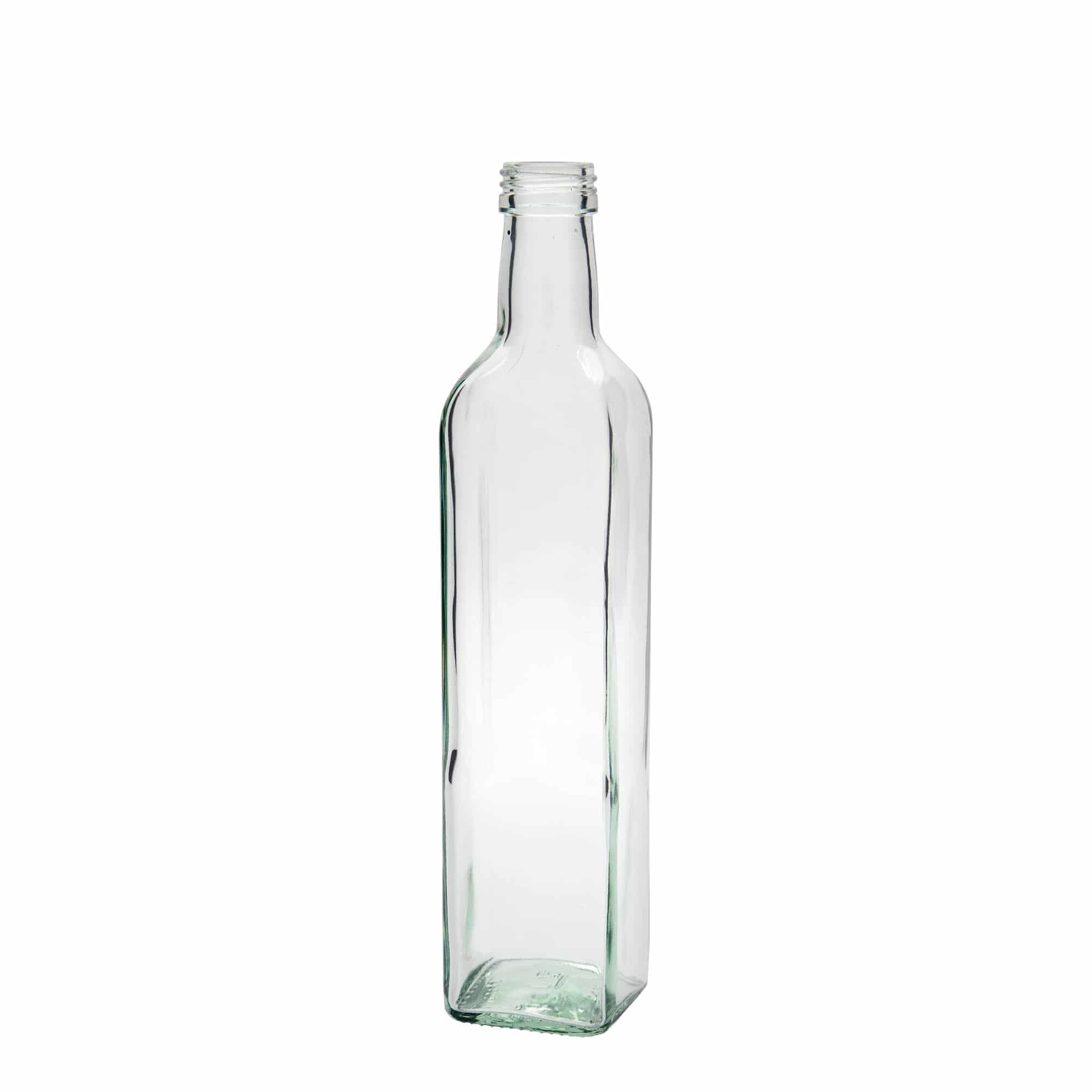 500 ml butelka szklana „Marasca”, kwadratowa, gwint: PP 31,5