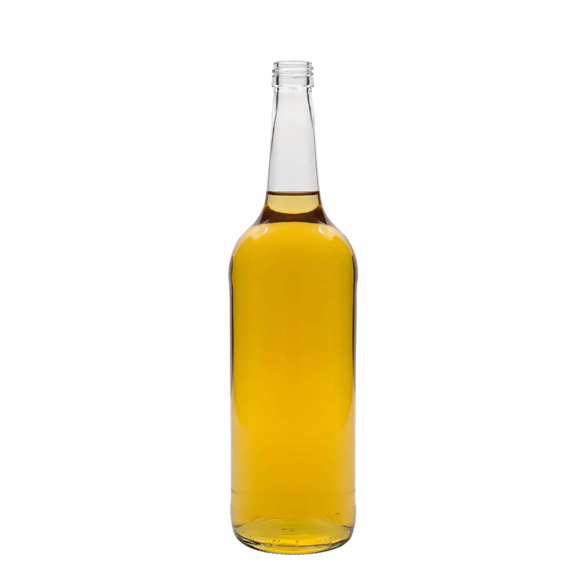 1000 ml butelka szklana z prostą szyjką, zamknięcie: PP 28