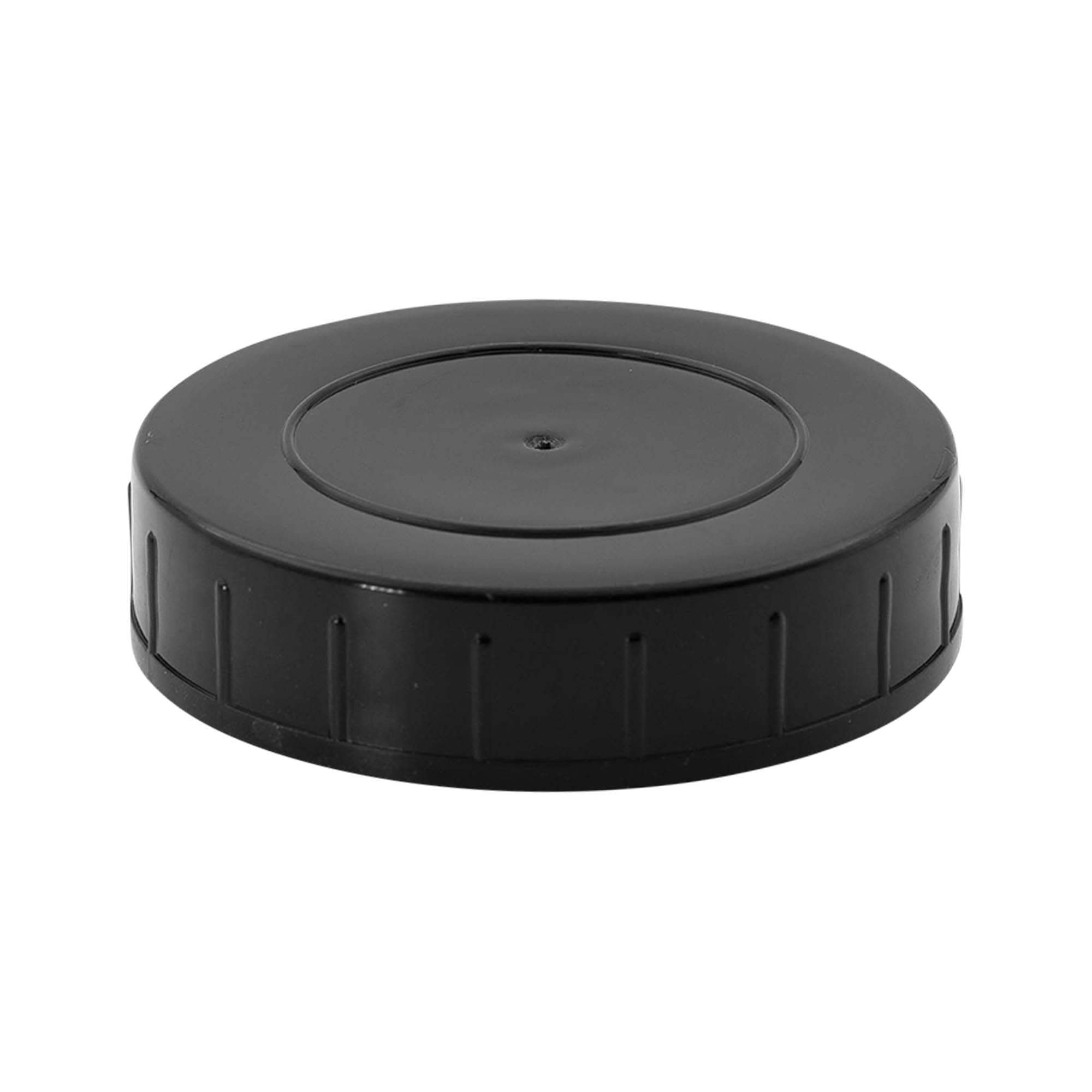 Zakrętka z gwintem, tworzywo sztuczne PP, czarna, do wylotu: DIN 68