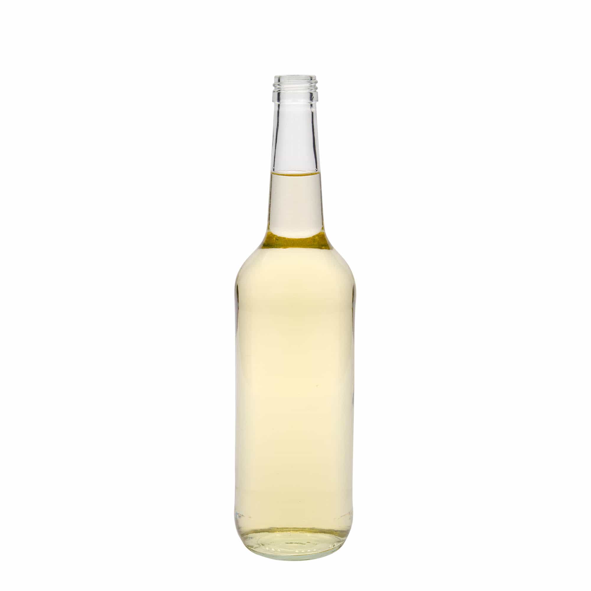 700 ml butelka szklana o prostym szyjce, gwint: PP 28