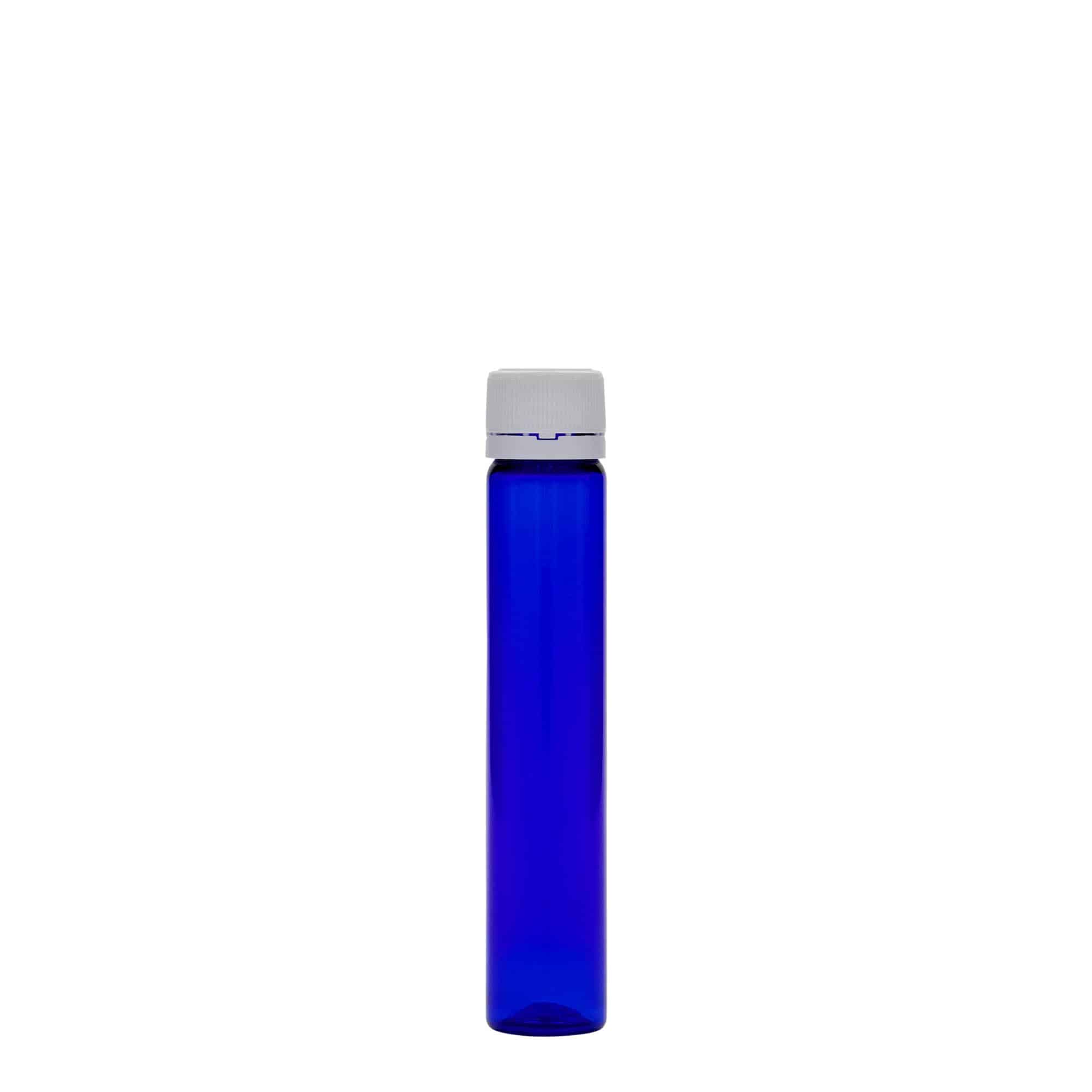 25 ml rurka PET, tworzywo sztuczne, kolor błękit królewski, zamknięcie: zakrętka