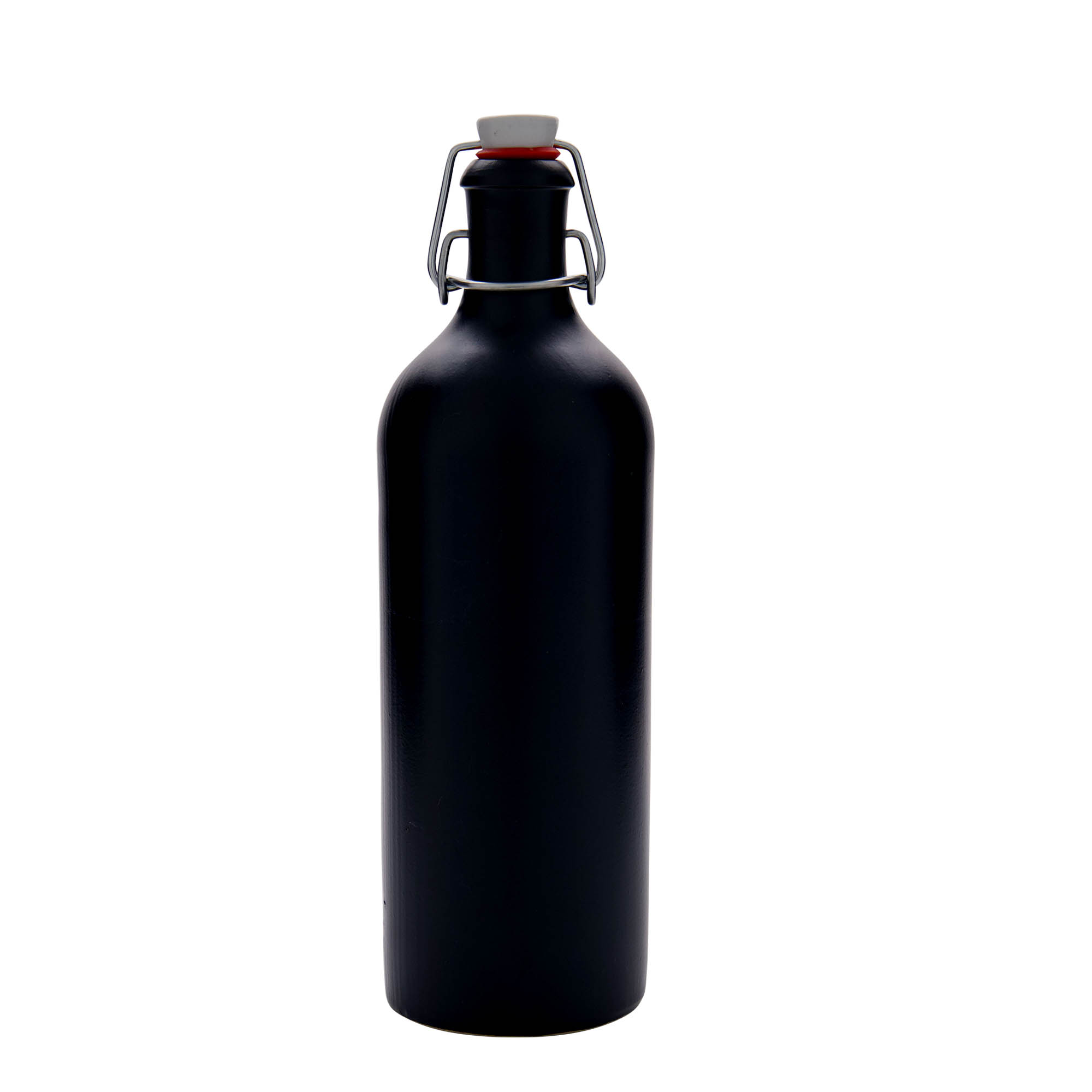 750 ml dzbanek ceramiczny, kamionkowy, czarny, otwór: zamknięcie na klamrę 750 ml dzbanek ceramiczny, kamionkowy, czarny, otwór: zamknięcie na klamrę