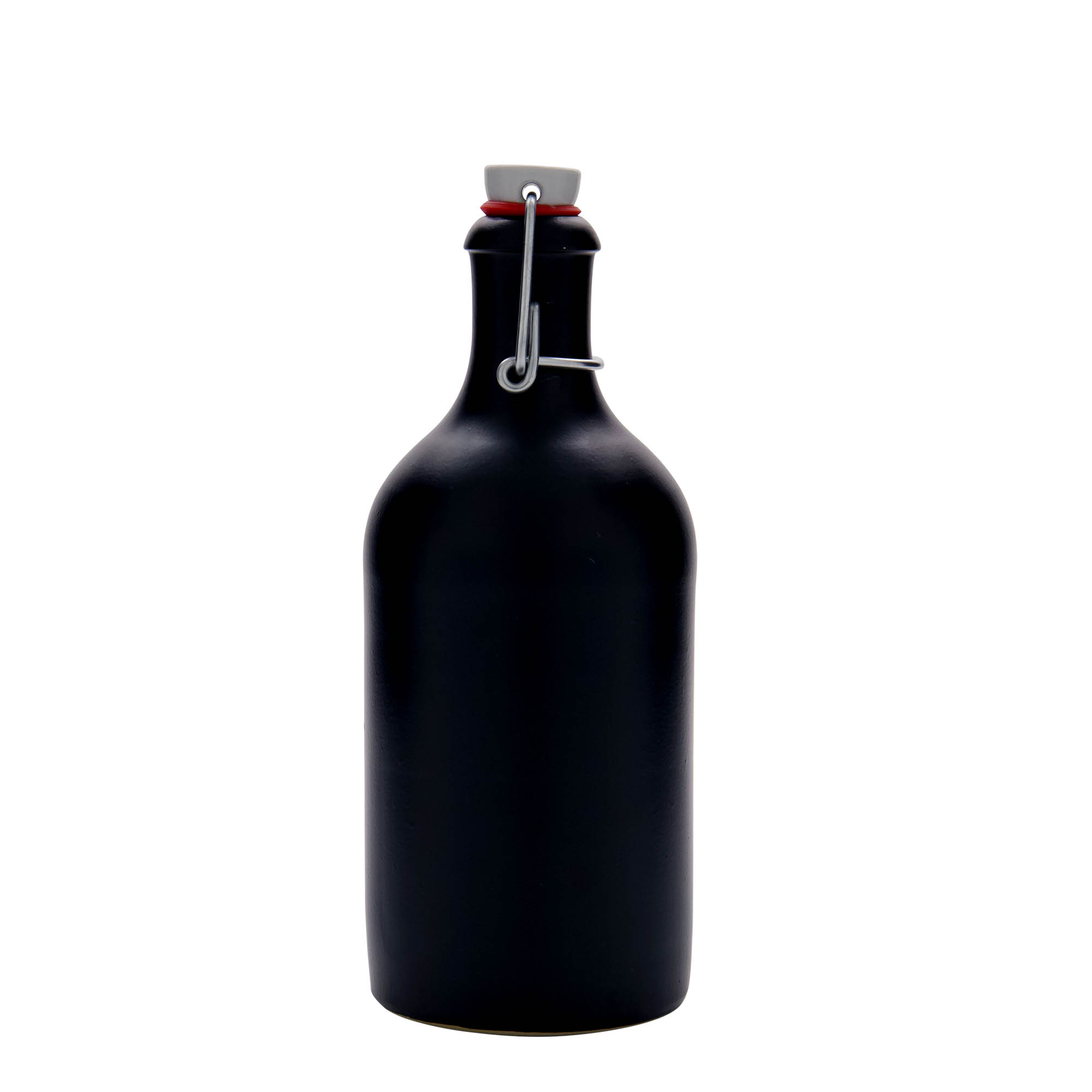 500 ml dzbanek do toniku, kamionka, czarny, otwór: zamknięcie na zatrzask