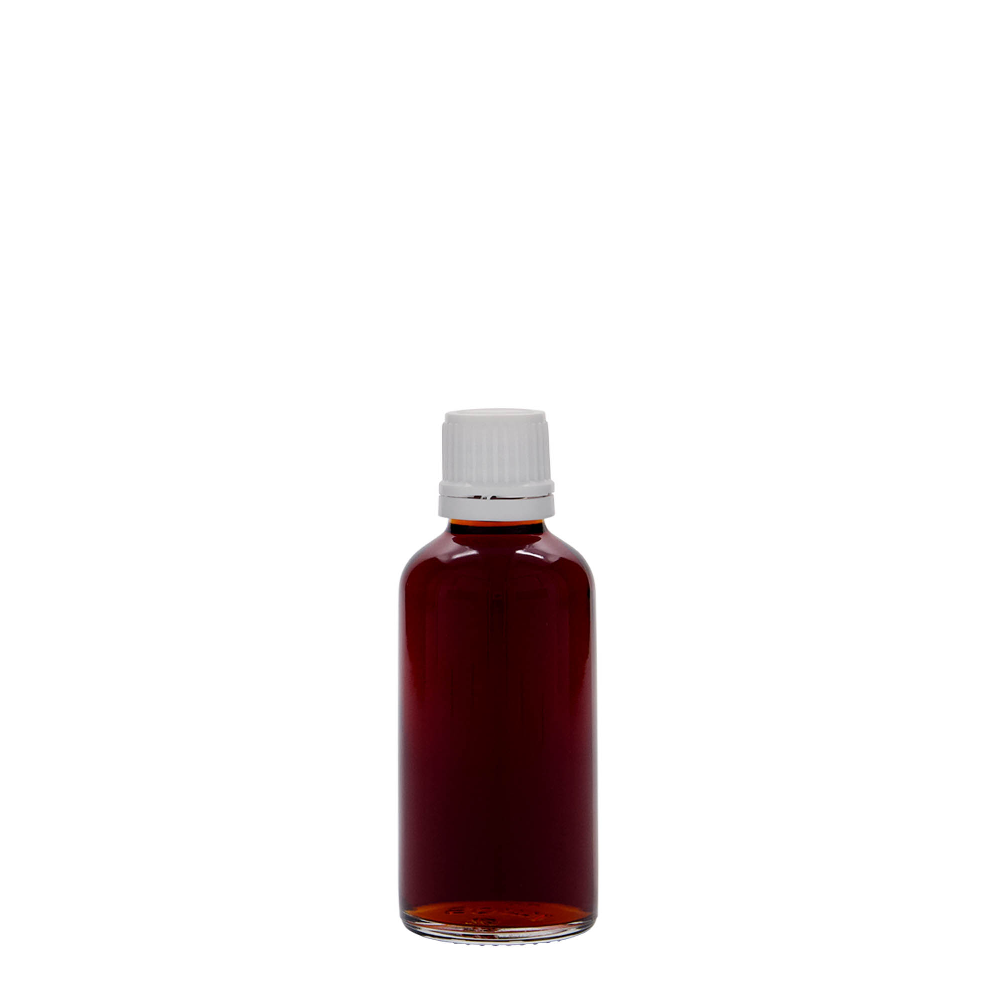 50 ml butelka medyczna, szkło, szyjka: DIN 18