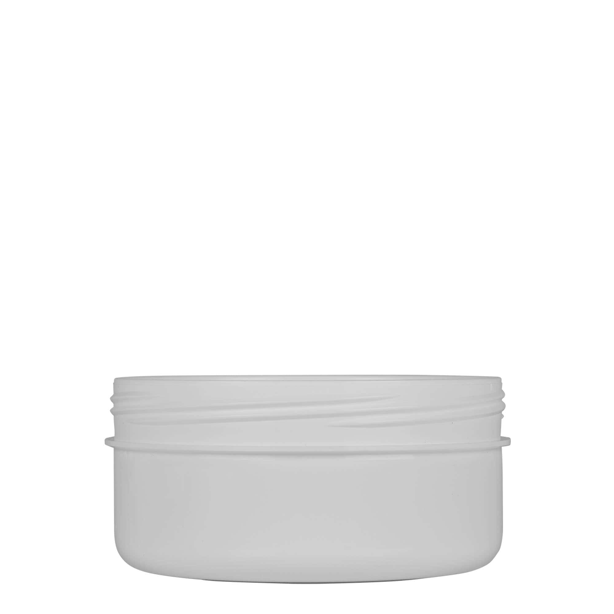 250 ml słoiczek z tworzywa sztucznego 'White Line', PP, kolor biały, zamknięcie: zakrętka 250 ml słoiczek z tworzywa sztucznego 'White Line', PP, kolor biały, zamknięcie: zakrętka