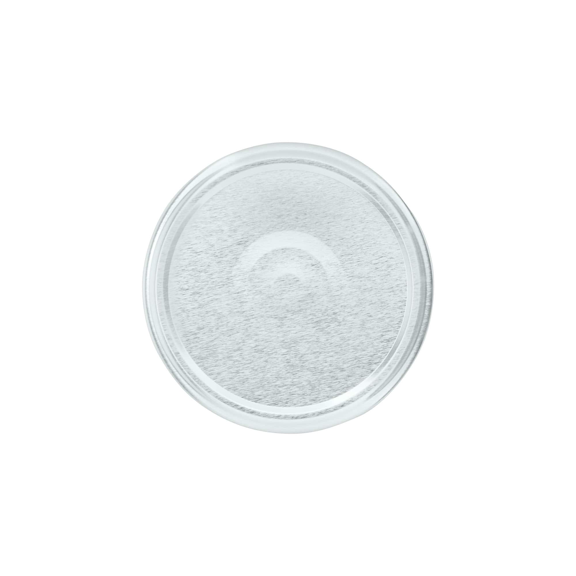 Zakrywka Twist-Off, blacha biała, srebrna, do szyjki: TO 82 Zakrywka Twist-Off, blacha biała, srebrna, do szyjki: TO 82