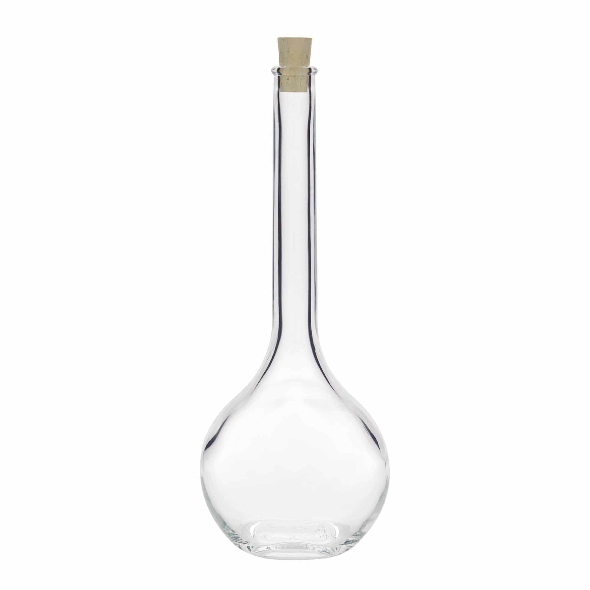 500 ml butelka szklana 'Contessa', owalna, zamknięcie: korek