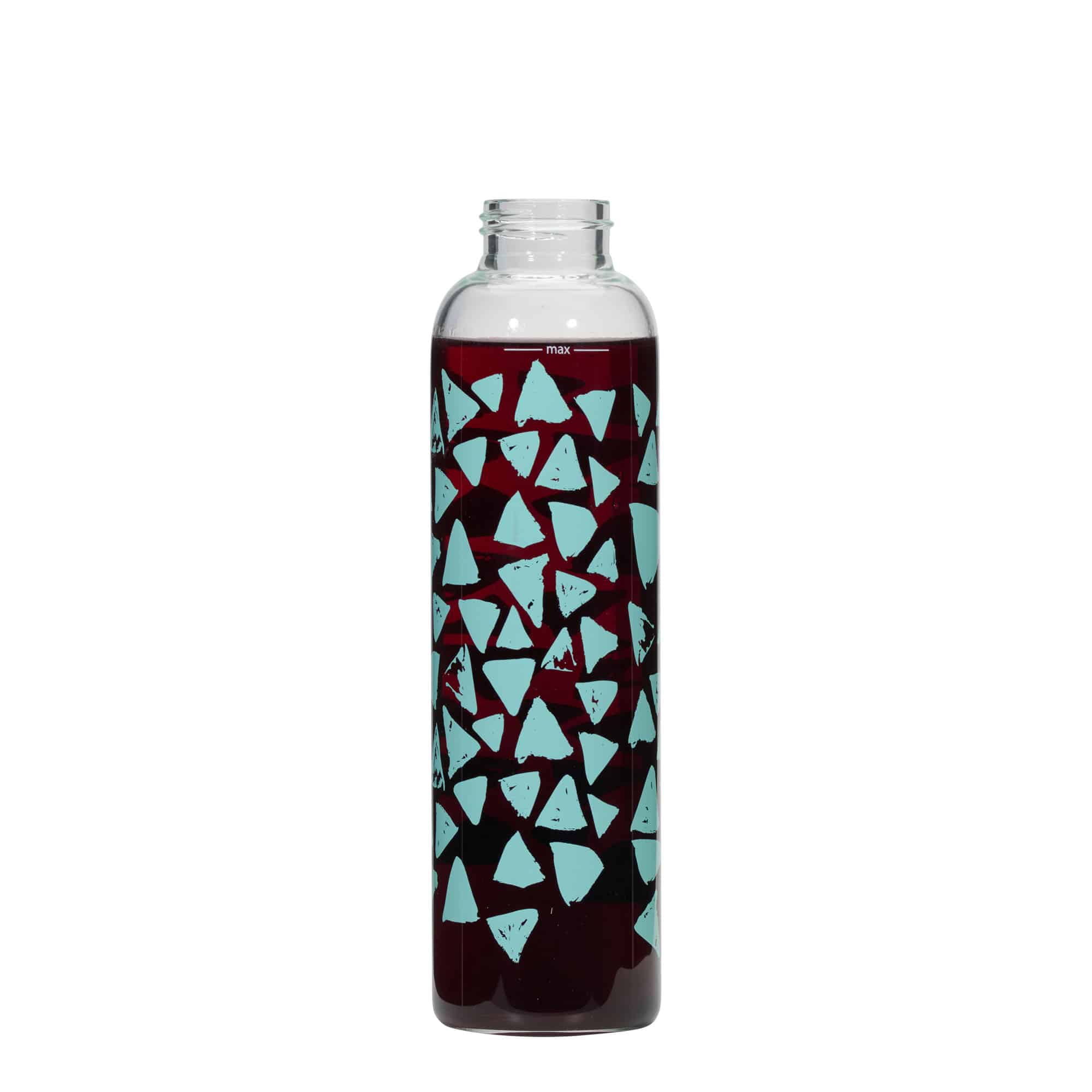500 ml butelka na napoje „Perseus - Turkusowe Trójkąty”, otwór: zakrętka na gwint