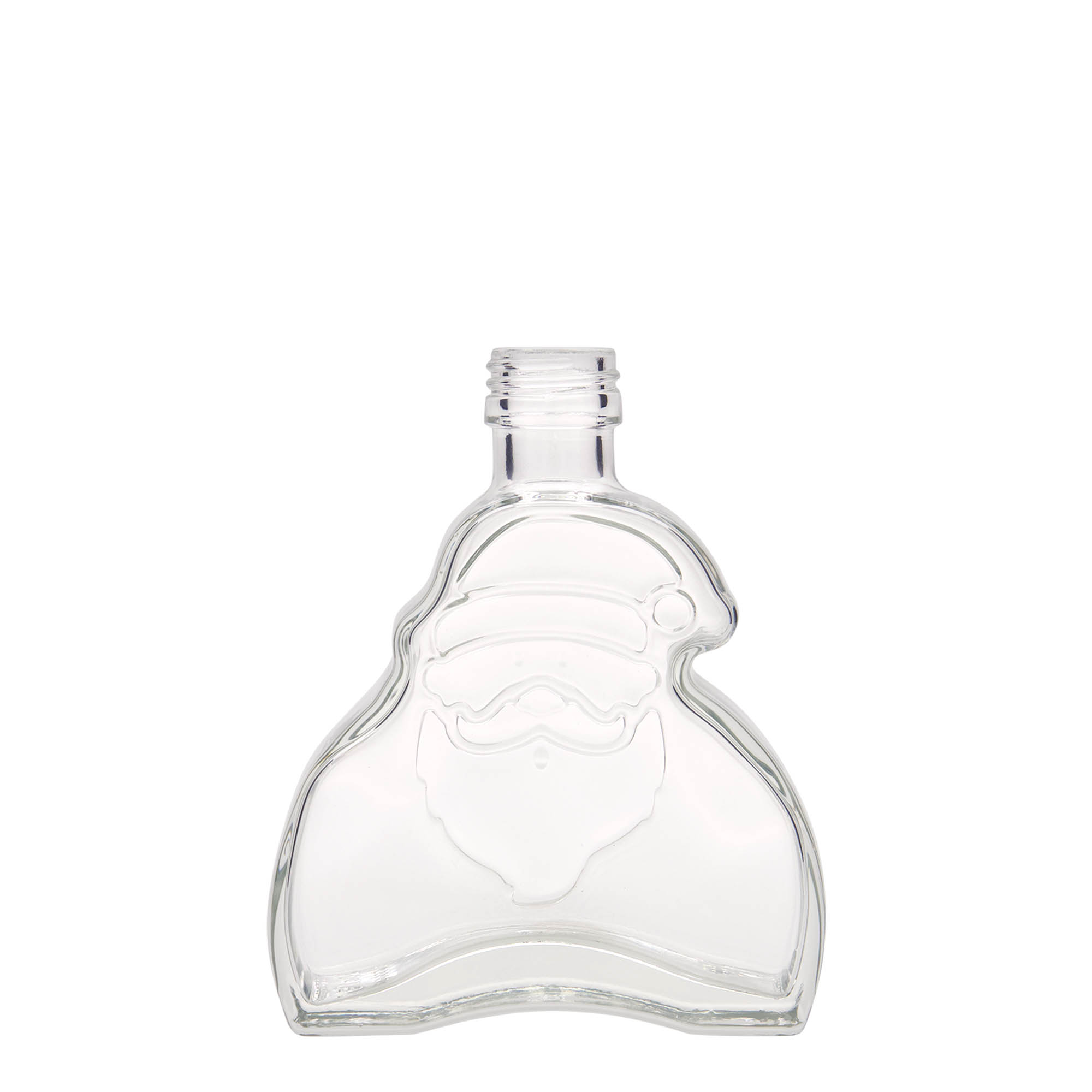 Butelka szklana 200 ml „Santa Claus”, gwint: PP 28 Butelka szklana 200 ml „Santa Claus”, gwint: PP 28