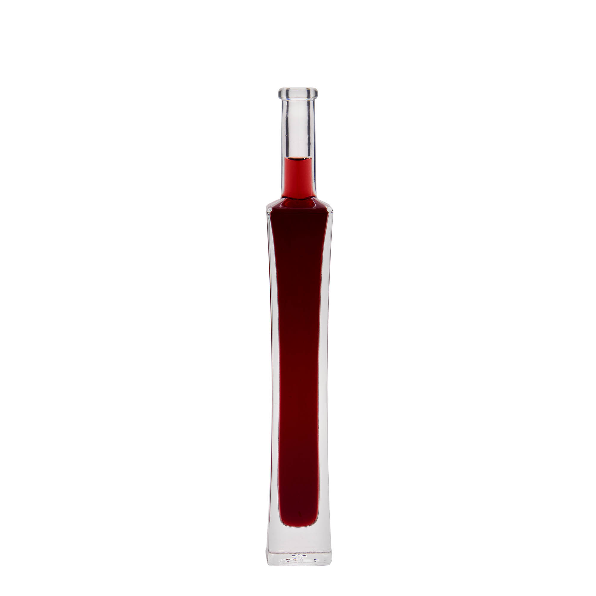 100 ml butelka szklana „Koko”, kwadratowa, szyjka: korek 100 ml butelka szklana „Koko”, kwadratowa, szyjka: korek