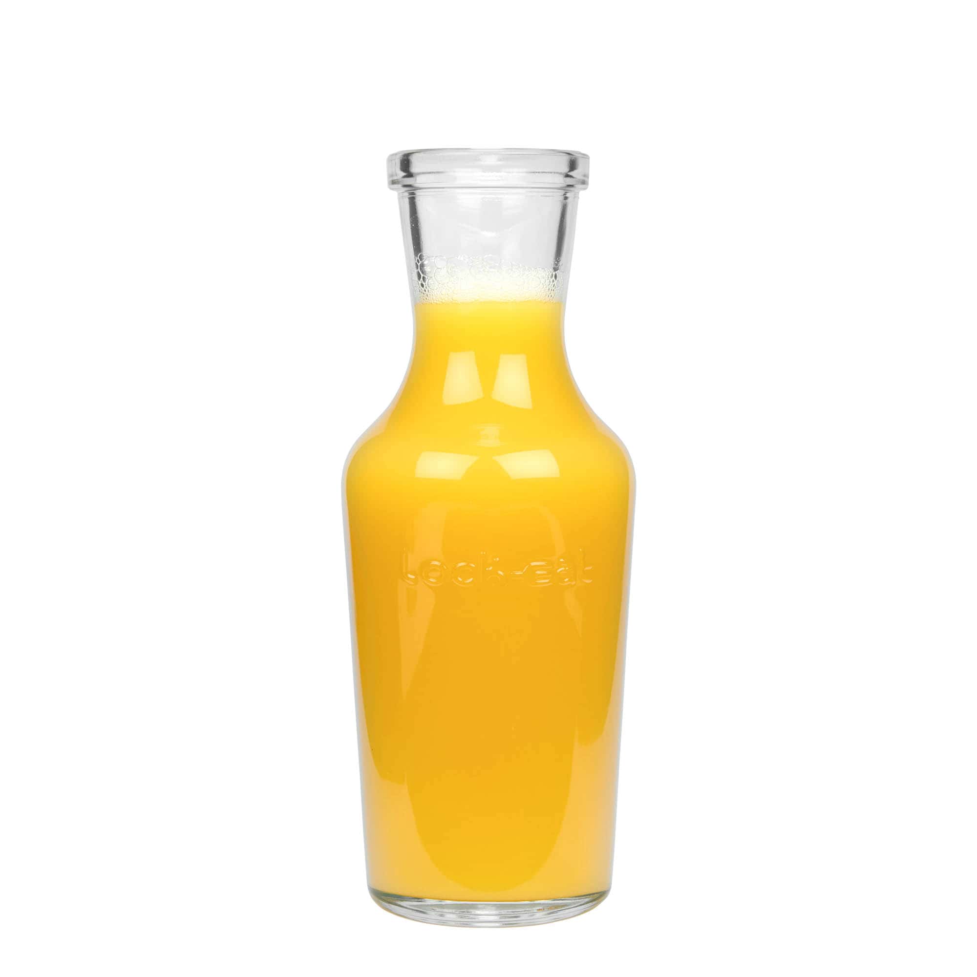 1.000 ml szklana karafka 'Lock-Eat', wylot: zamknięcie na druciany uchwyt