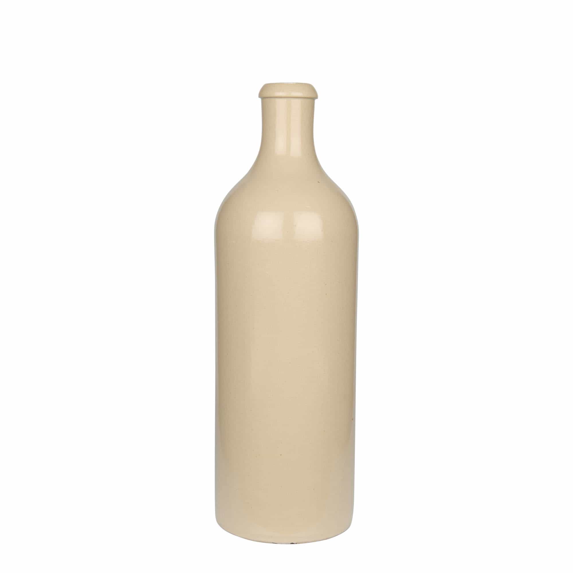 750 ml gliniany dzbanek, kamionka, kolor beżowy, zamknięcie: korek 750 ml gliniany dzbanek, kamionka, kolor beżowy, zamknięcie: korek