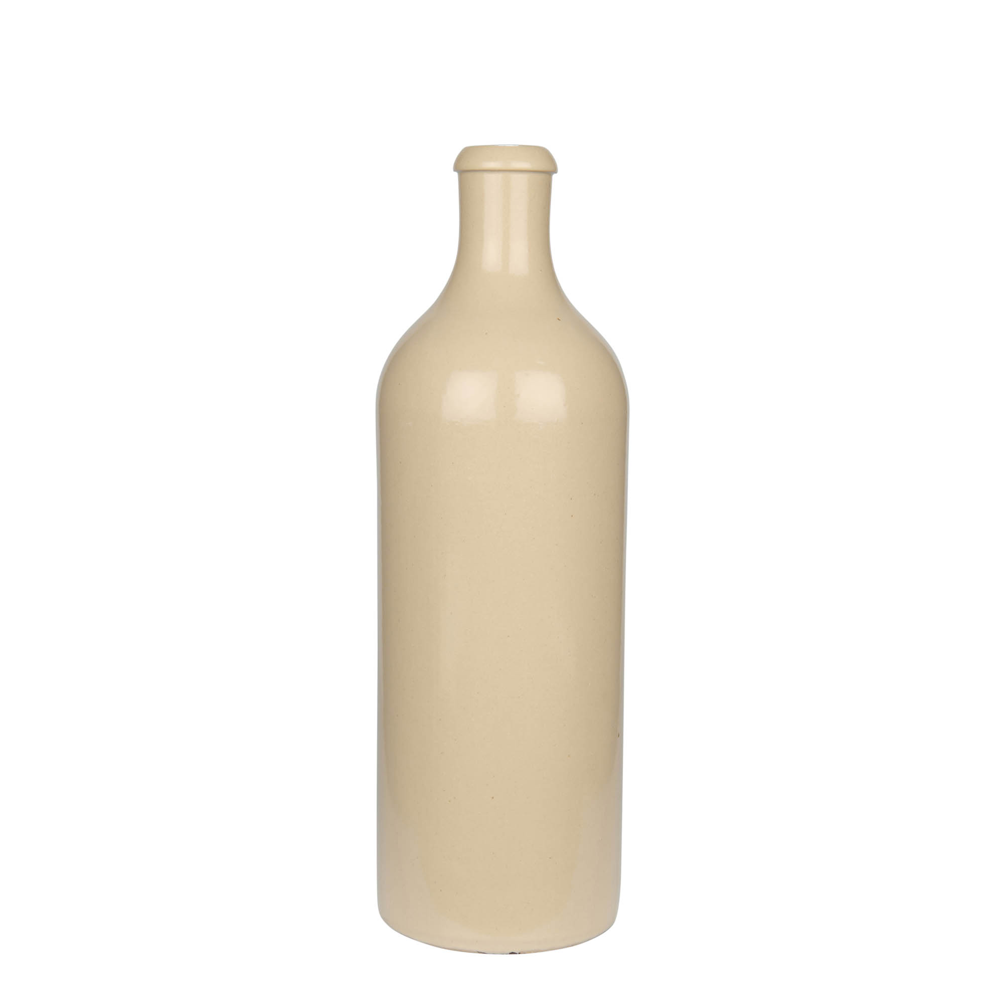 750 ml dzban ceramiczny, kamionka, beżowy, otwór: korek