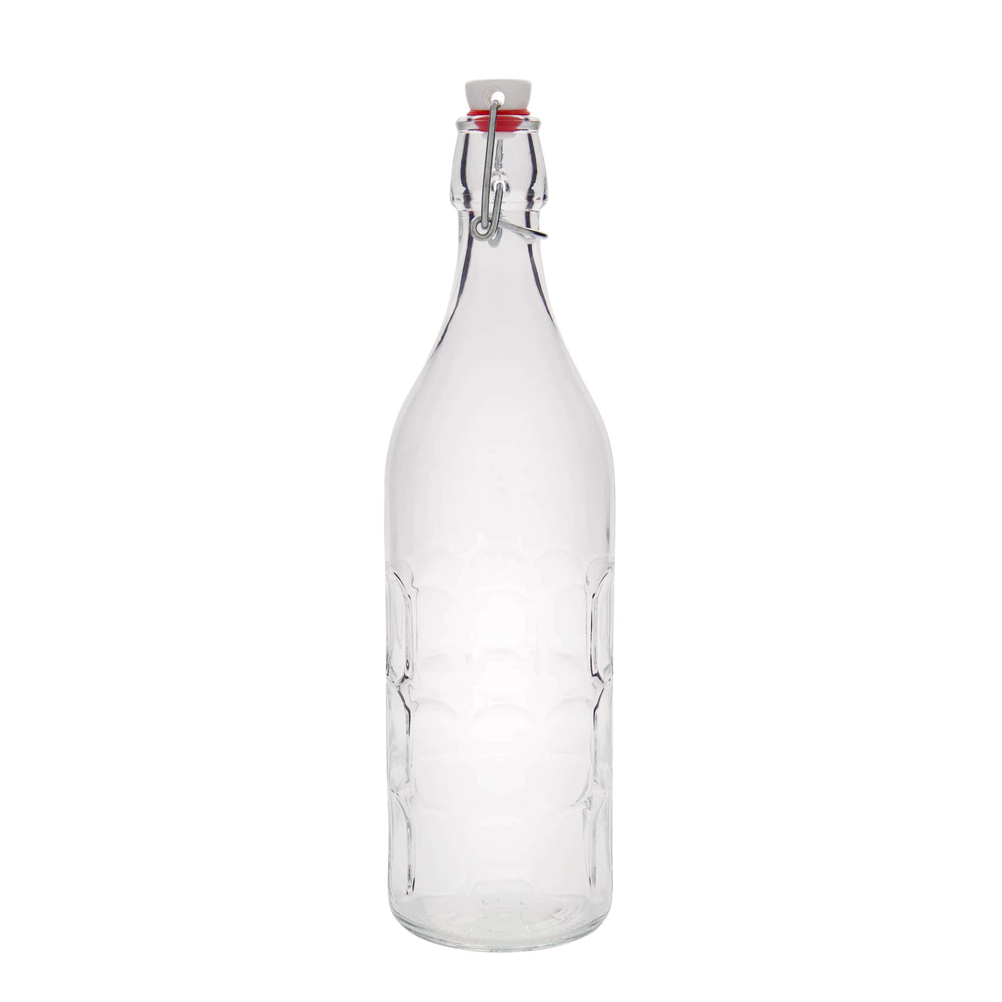 1.000 ml butelka szklana Moresca, otwór: zamknięcie na klamrę