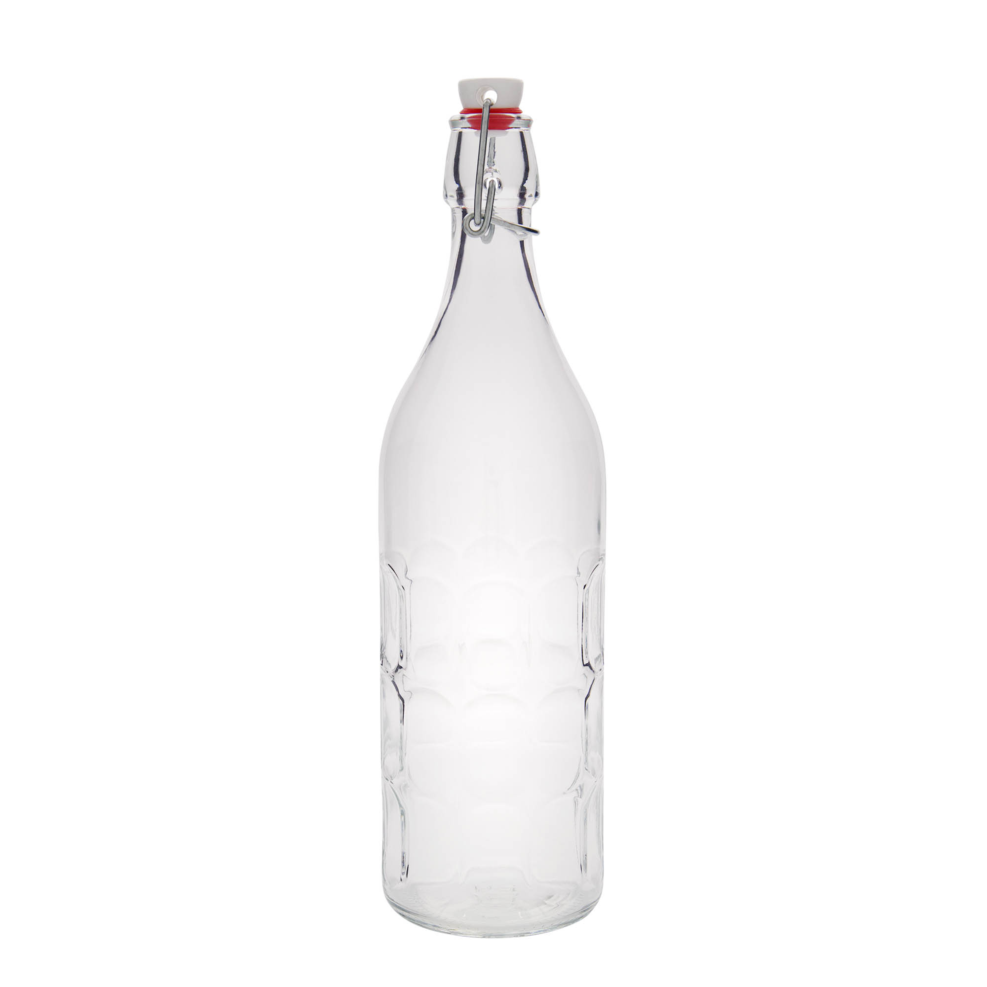 1.000 ml butelka szklana Moresca, otwór: zamknięcie na klamrę