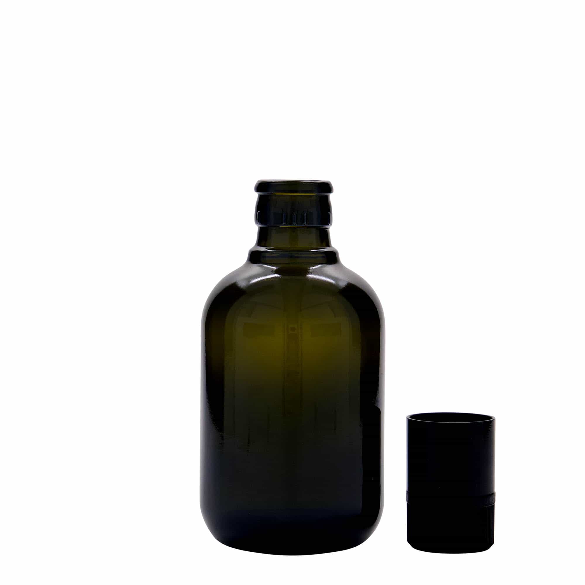 250 ml butelka na ocet/olej 'Biolio', szkło, kolor zielony antyczny, zamknięcie: DOP