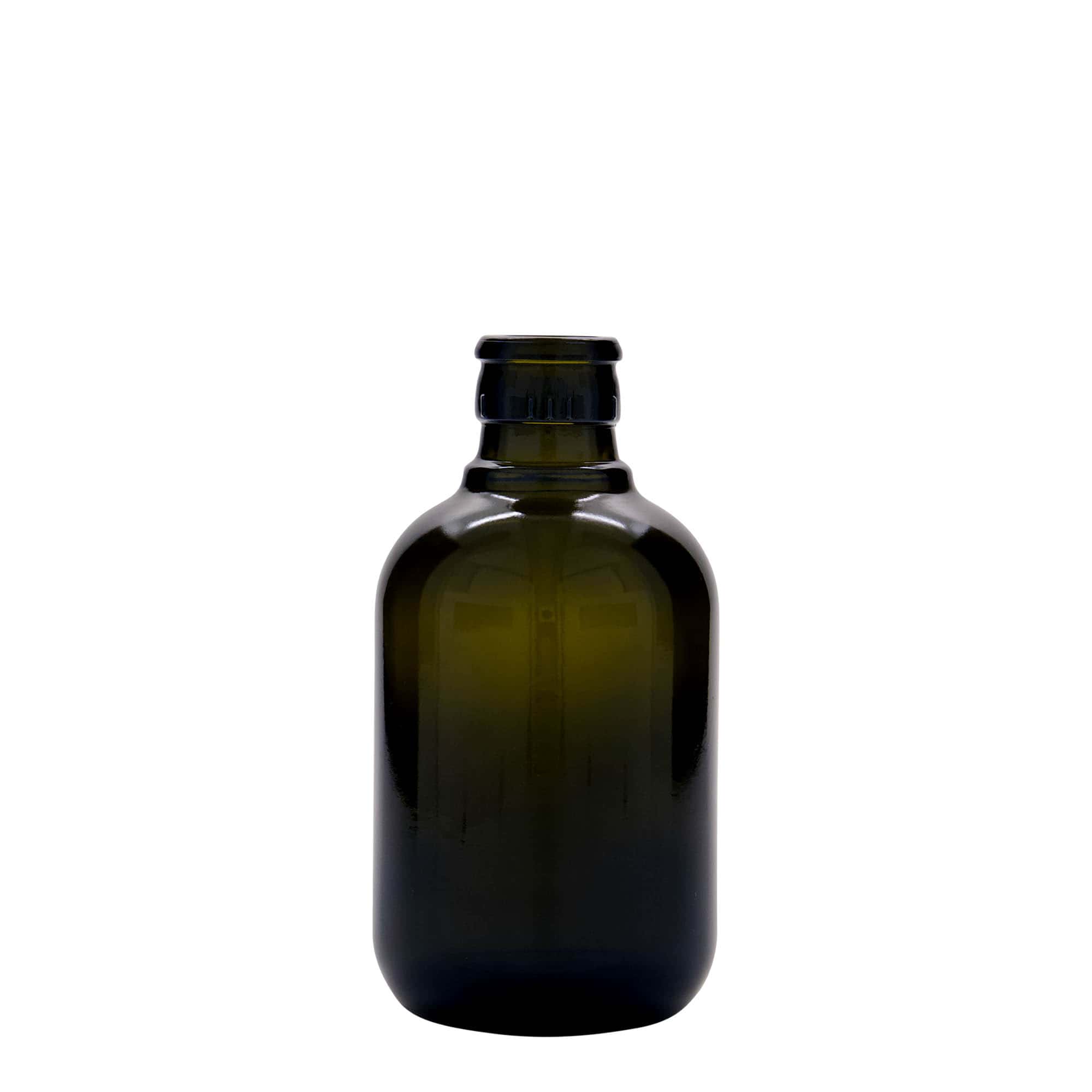 250 ml butelka na ocet/olej 'Biolio', szkło, antyczny zielony, wylot: DOP