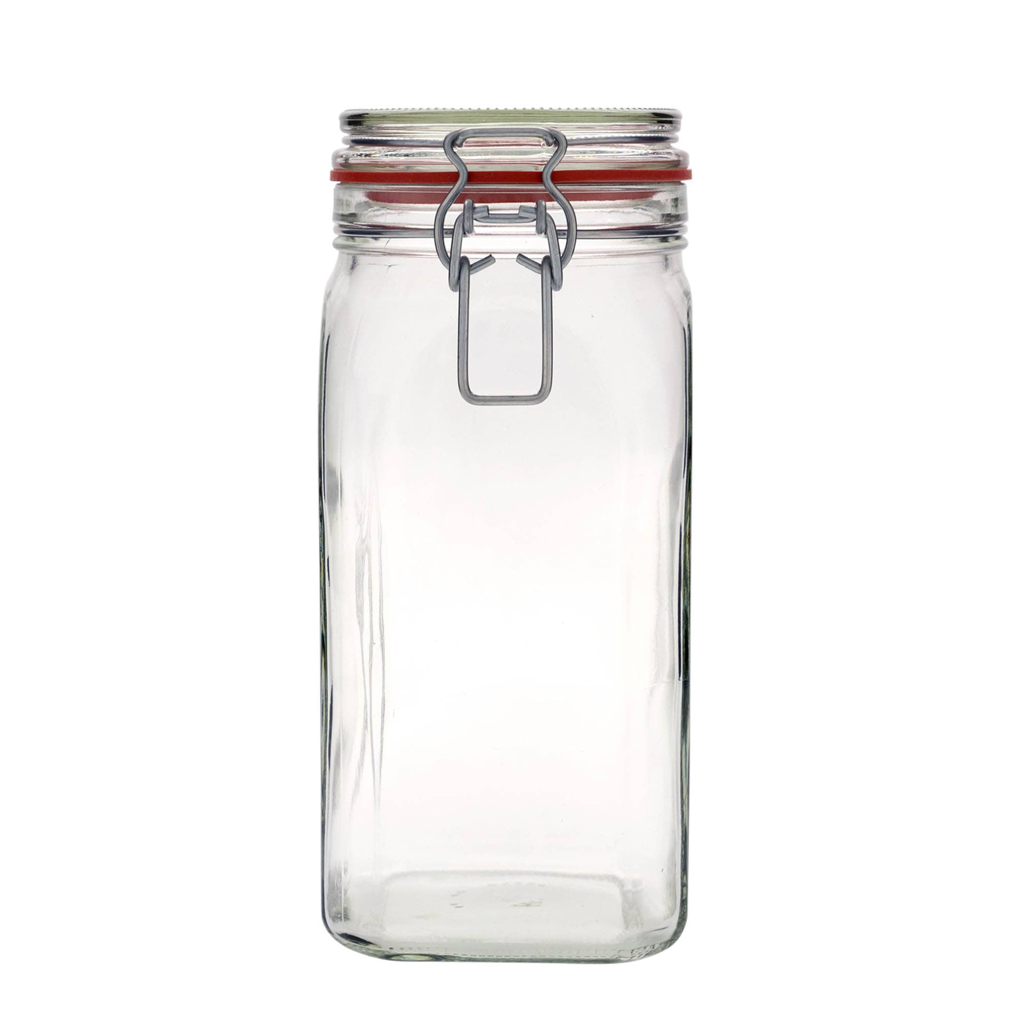 1.540 ml słoik z drucianym zamknięciem, kwadratowy, wylot: zamknięcie druciane