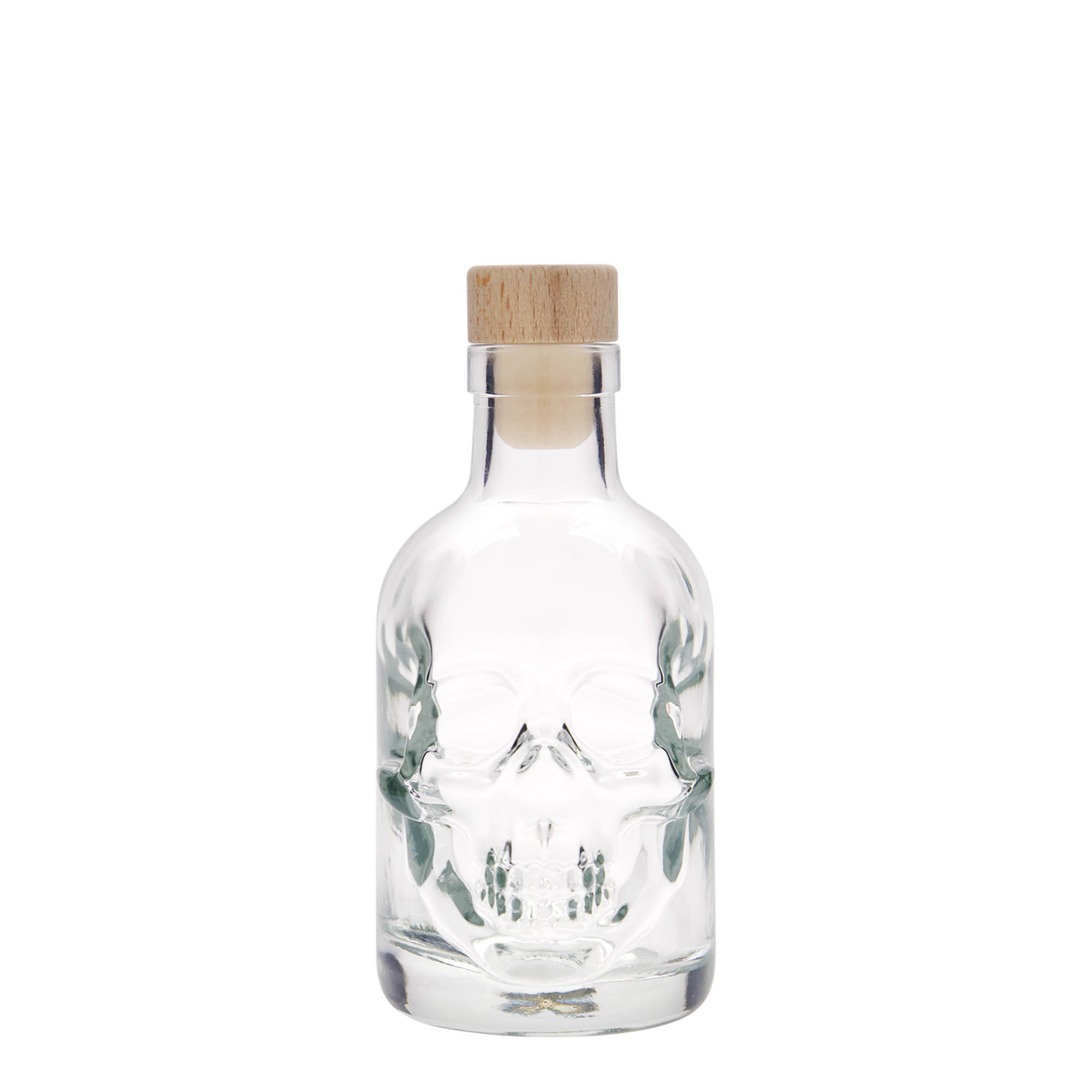 Butelka szklana 200 ml „Totenkopf”, otwór: korek Butelka szklana 200 ml „Totenkopf”, otwór: korek