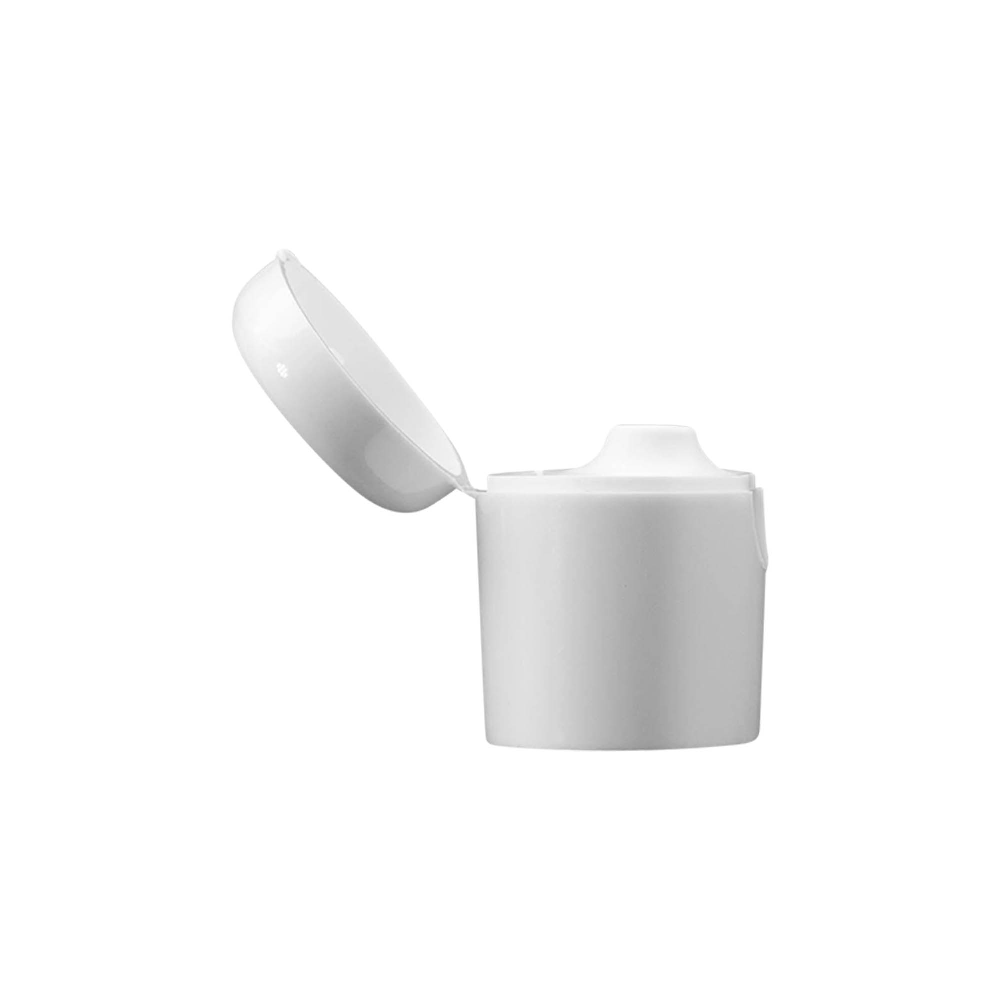 Zakrętka z zawiasem klapowym do 'Indy', tworzywo sztuczne, biały Zakrętka z zawiasem klapowym do 'Indy', tworzywo sztuczne, biały