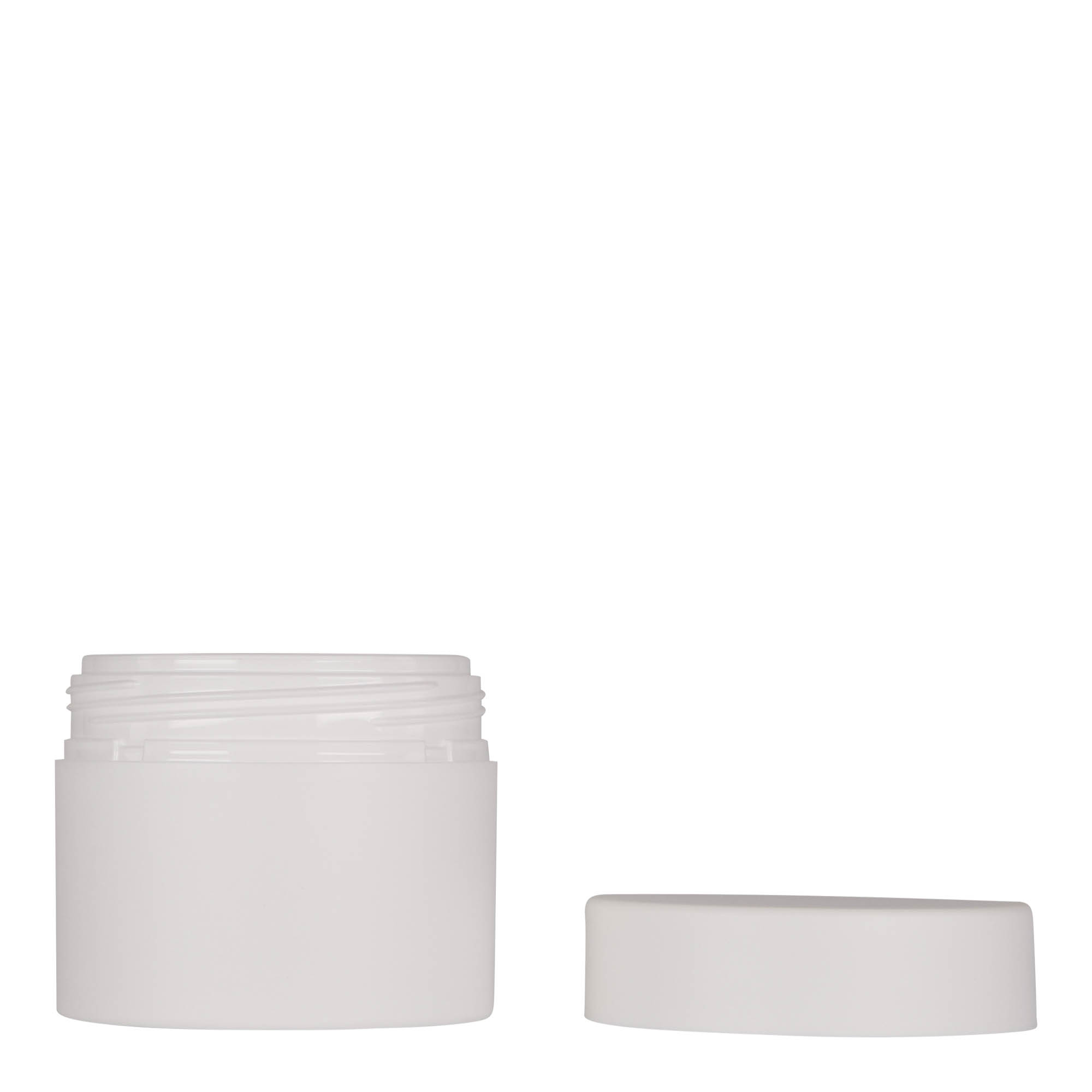 100 ml plastikowy pojemnik „Antonella”, PP, biały, otwór: zakrętka na gwint