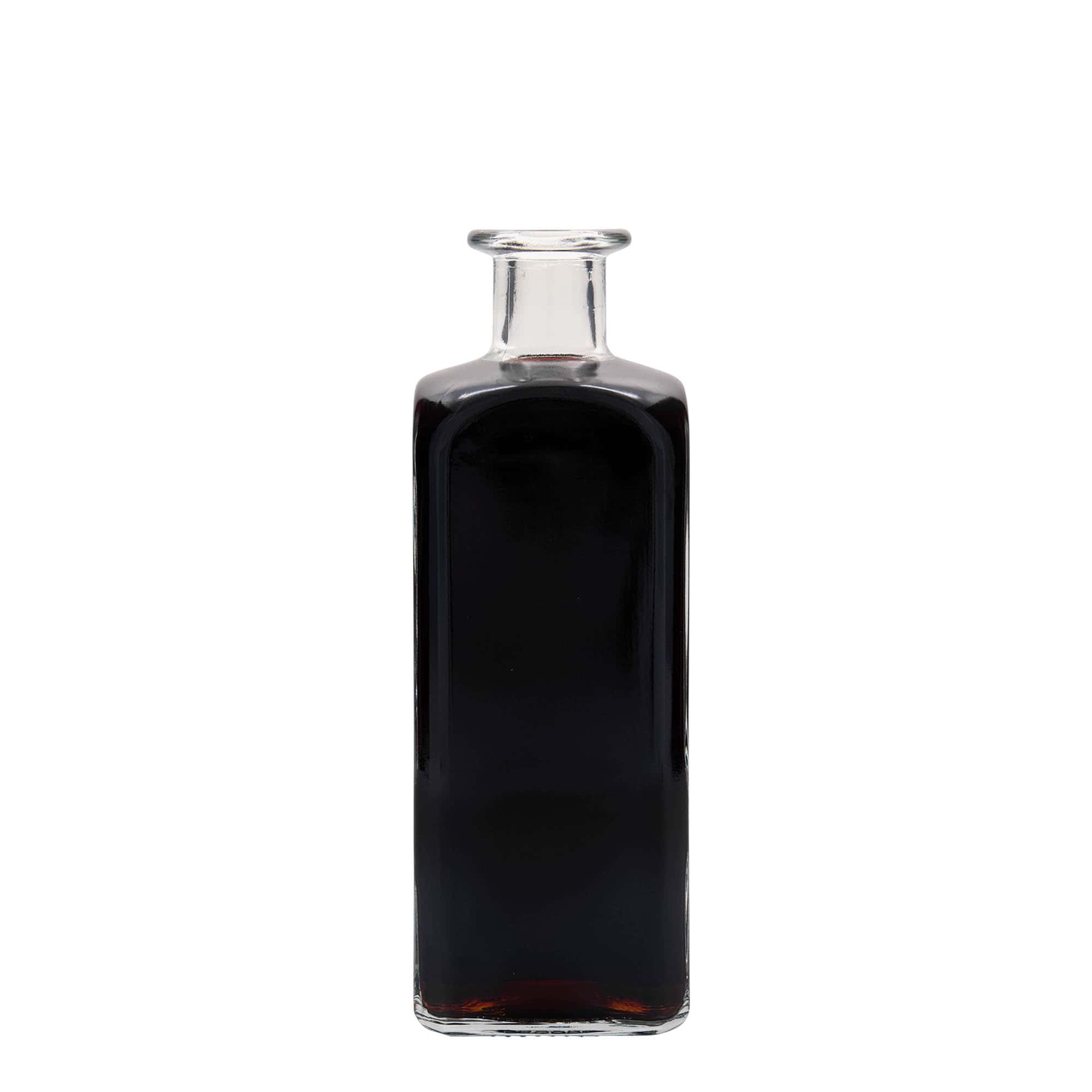 500 ml butelka szklana Apotheker Carré, kwadratowa, wylot: korek