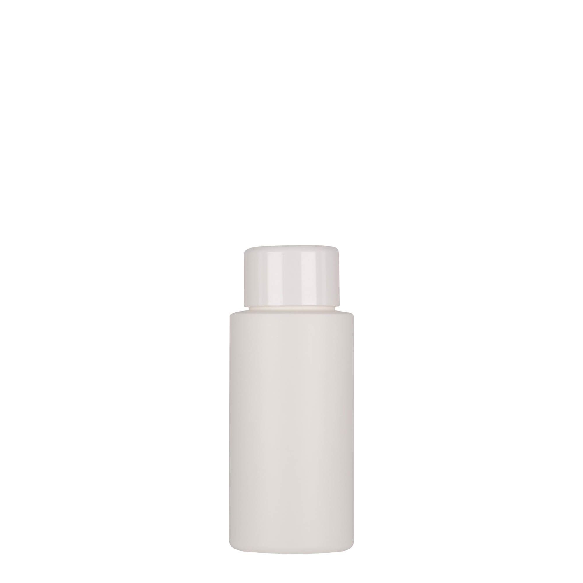 50 ml plastikowa butelka „Pipe”, HDPE, biała, gwint: 24/410