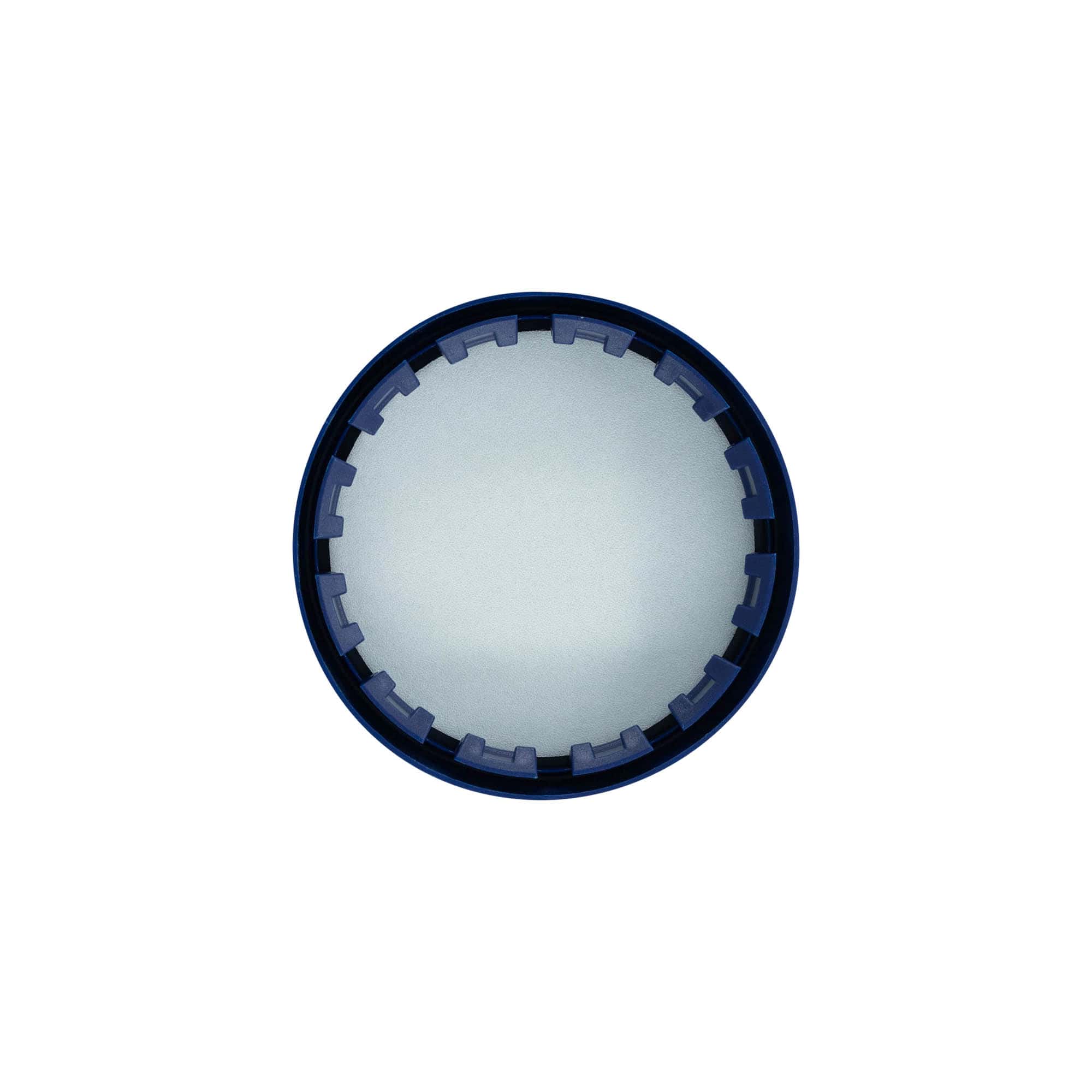 Pokrywka nasuwana do standardowego ceramicznego garnka, tworzywo HDPE, niebieska Pokrywka nasuwana do standardowego ceramicznego garnka, tworzywo HDPE, niebieska