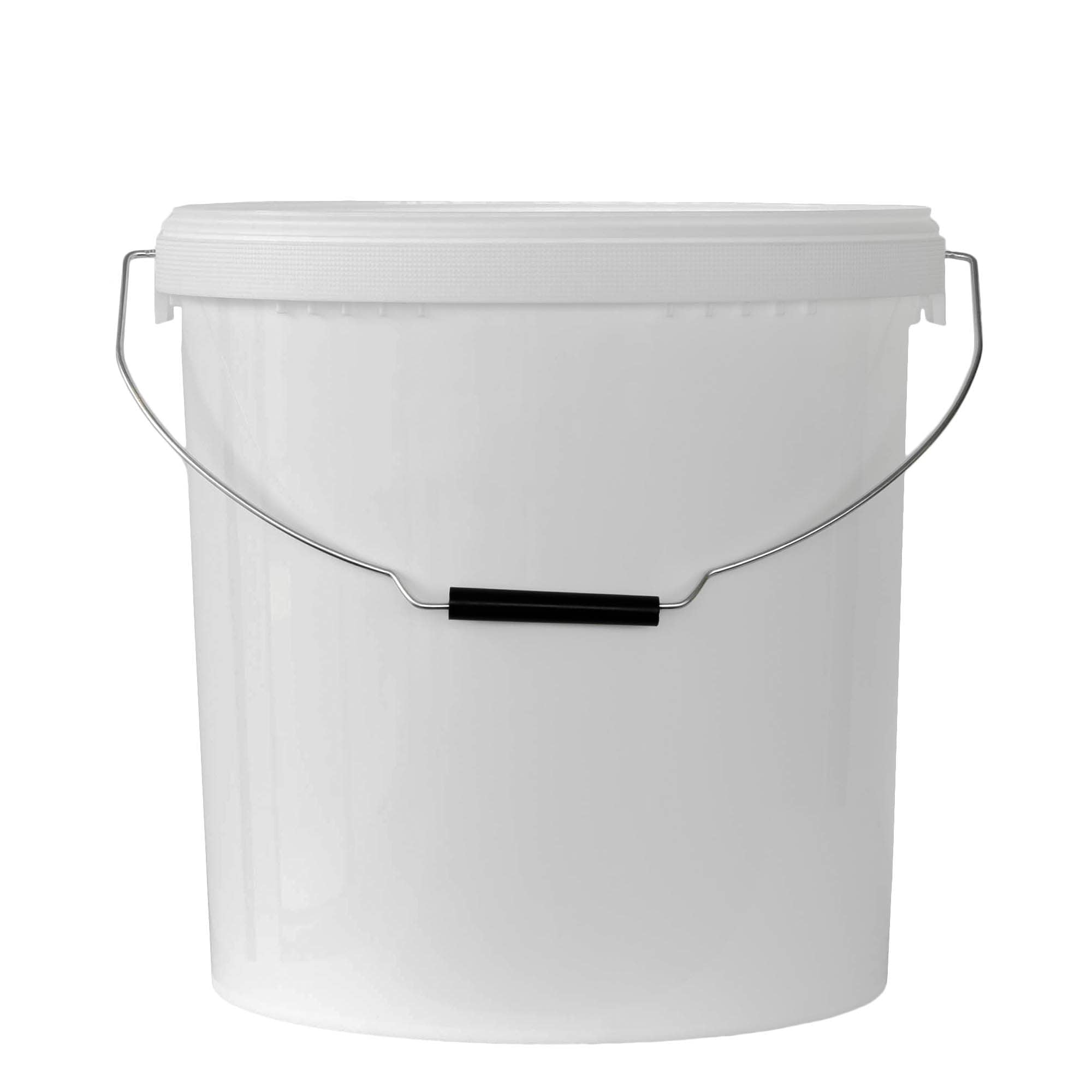 20 l wiadro, tworzywo sztuczne PP, kolor biały 20 l wiadro, tworzywo sztuczne PP, kolor biały