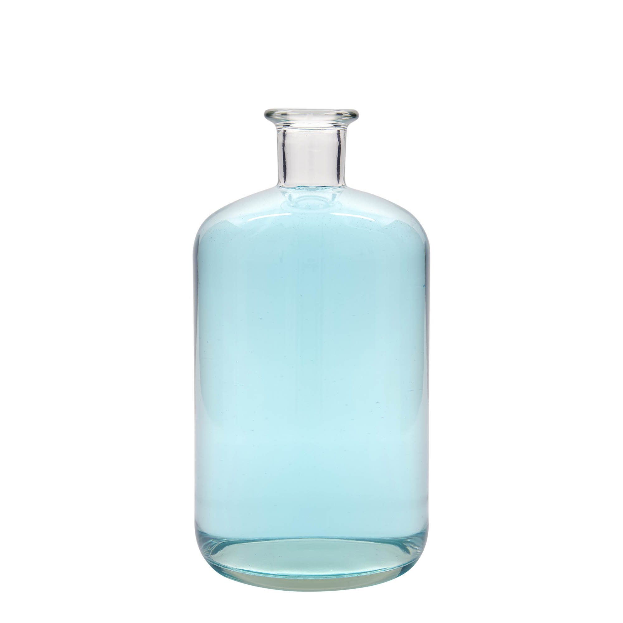 1.500 ml butelka szklana aptekarska, szyjka: korek