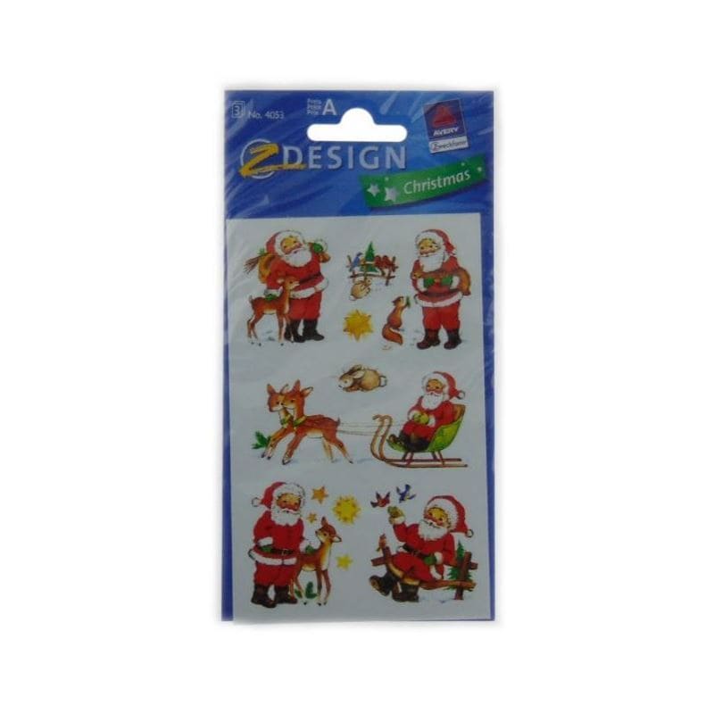 Zweckform Naklejki „Mikołaj”, papier, wielokolorowe