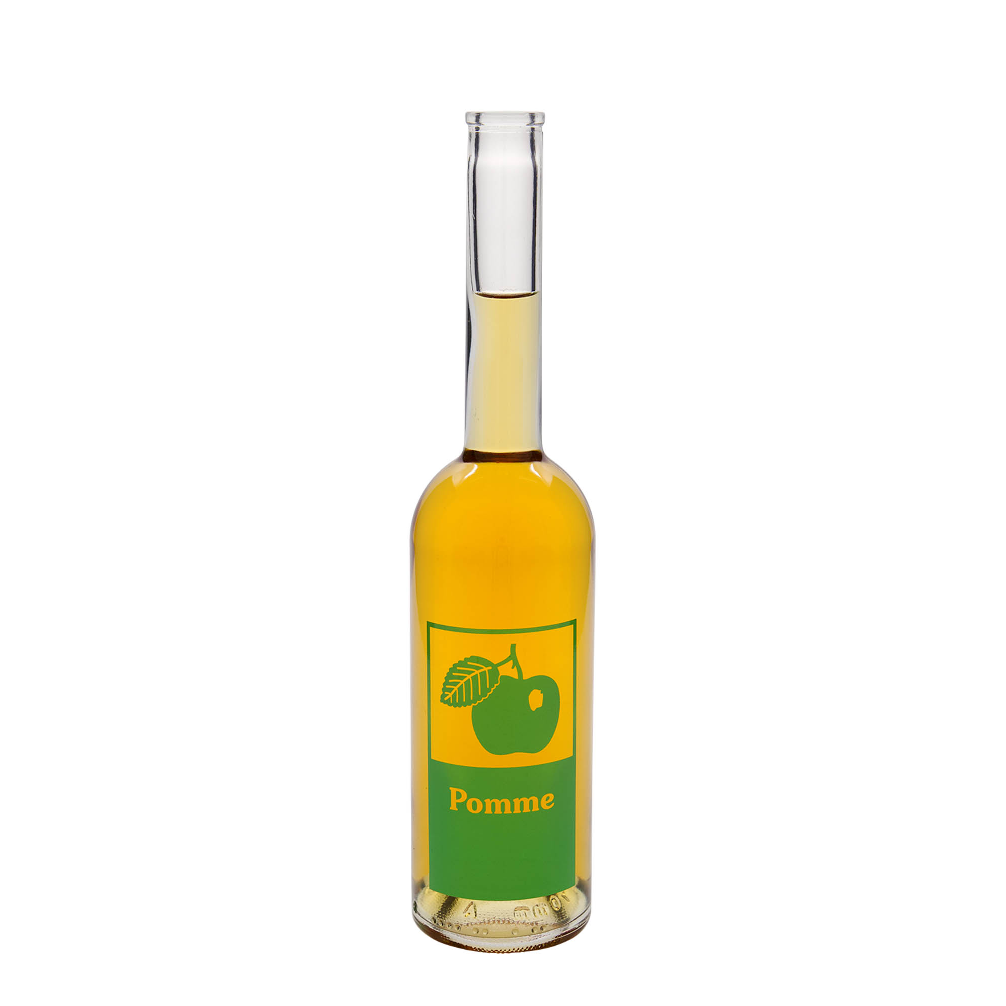 Butelka szklana 500 ml 'Opera', motyw: Jabłko, szyjka: korek Butelka szklana 500 ml 'Opera', motyw: Jabłko, szyjka: korek