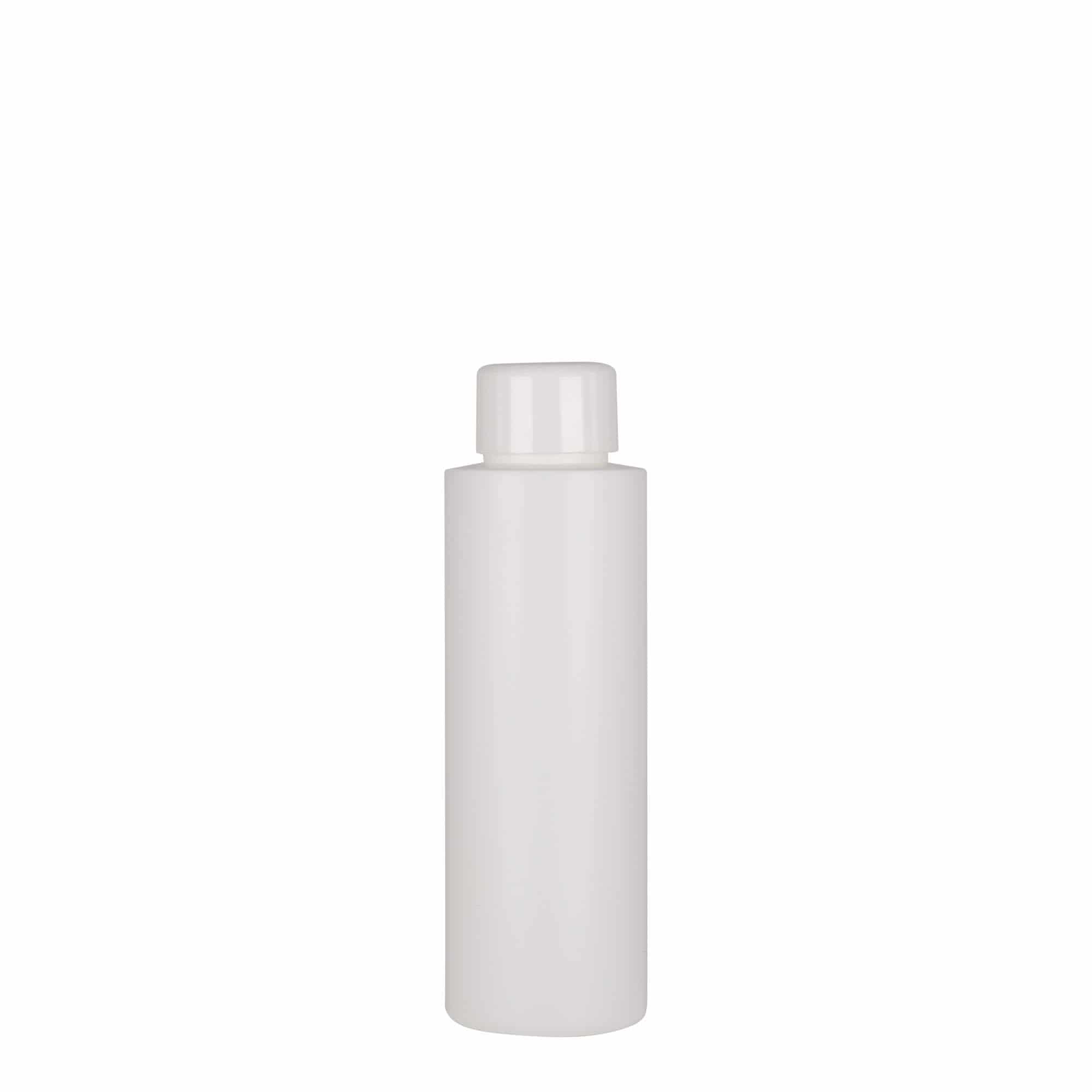 100 ml butelka z tworzywa sztucznego 'Pipe', HDPE, kolor biały, zamknięcie: GPI 24/410