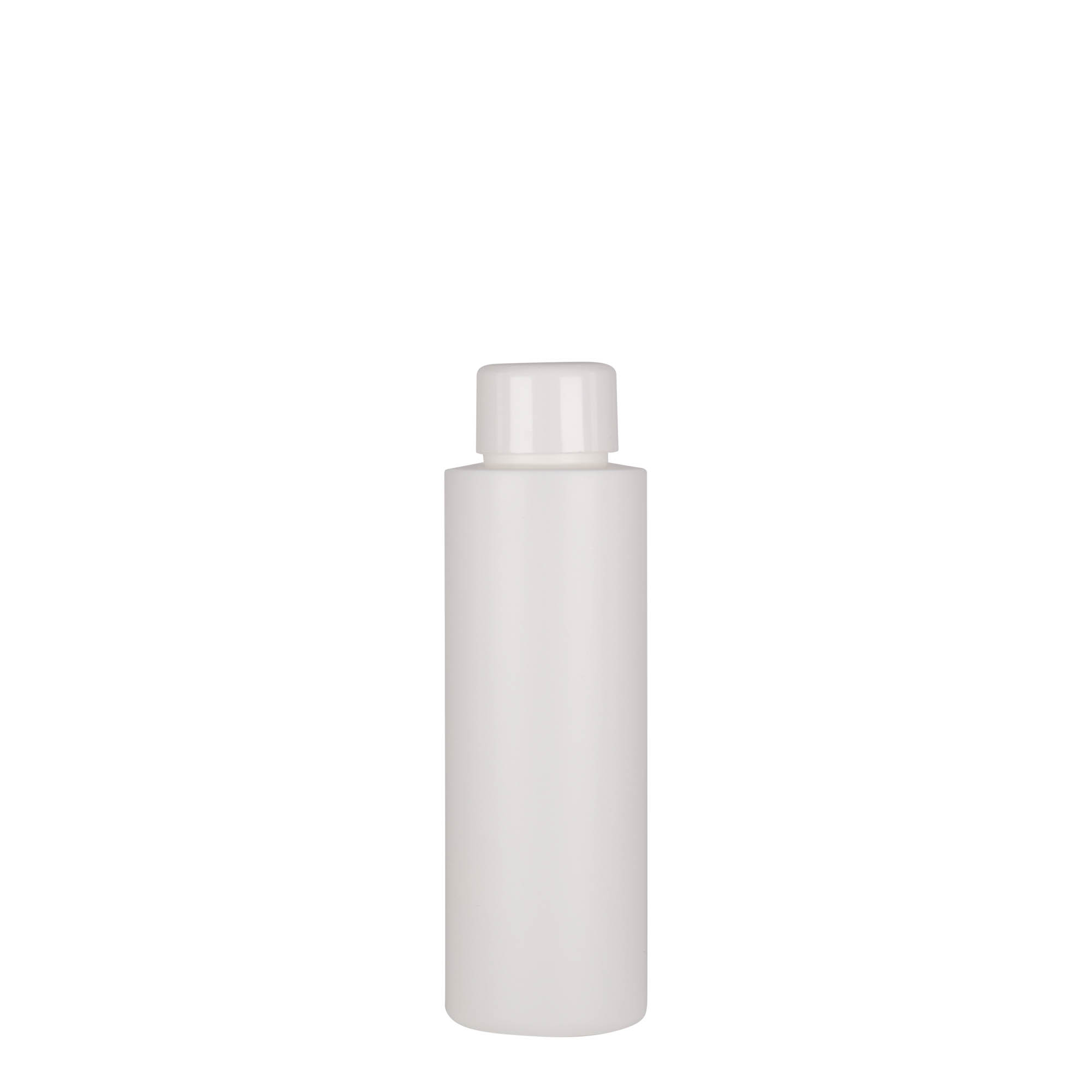 100 ml plastikowa butelka „Pipe”, HDPE, biała, gwint: 24/410 100 ml plastikowa butelka „Pipe”, HDPE, biała, gwint: 24/410
