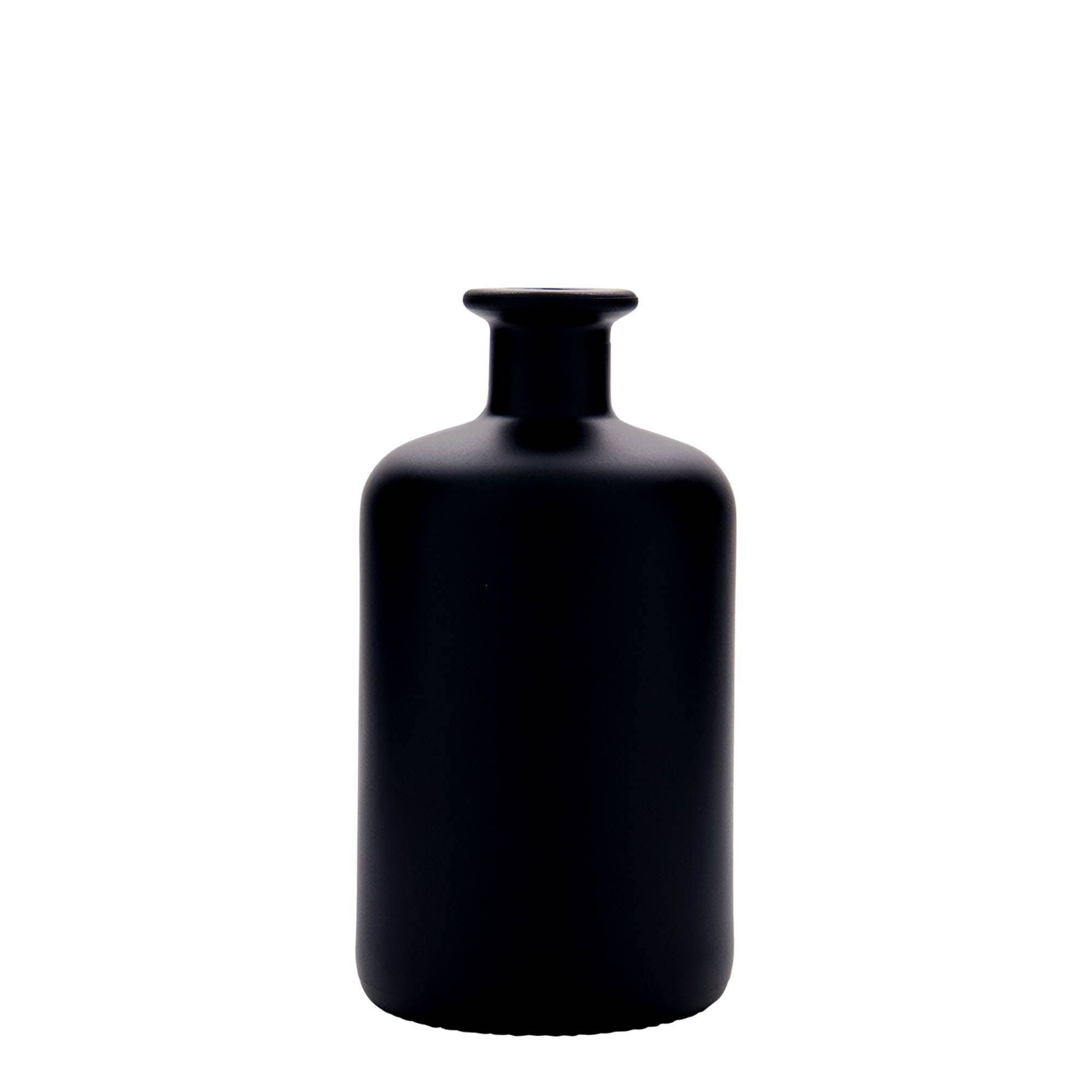 500 ml butelka szklana apteczna, czarna, zamknięcie: korek 500 ml butelka szklana apteczna, czarna, zamknięcie: korek