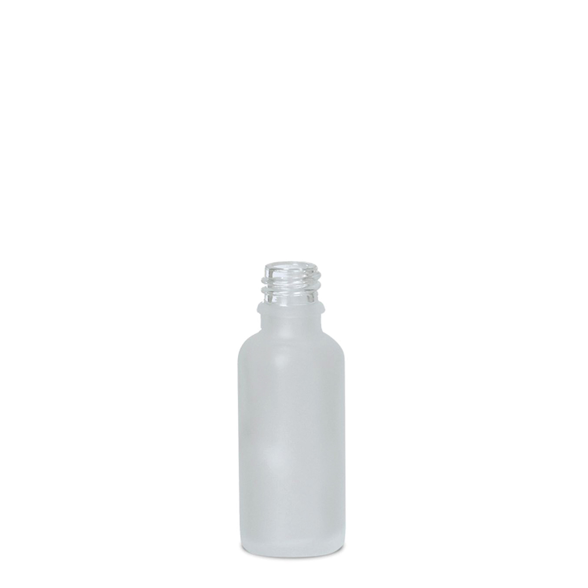 30 ml butelka medyczna, szkło, matowa, szyjka: DIN 18