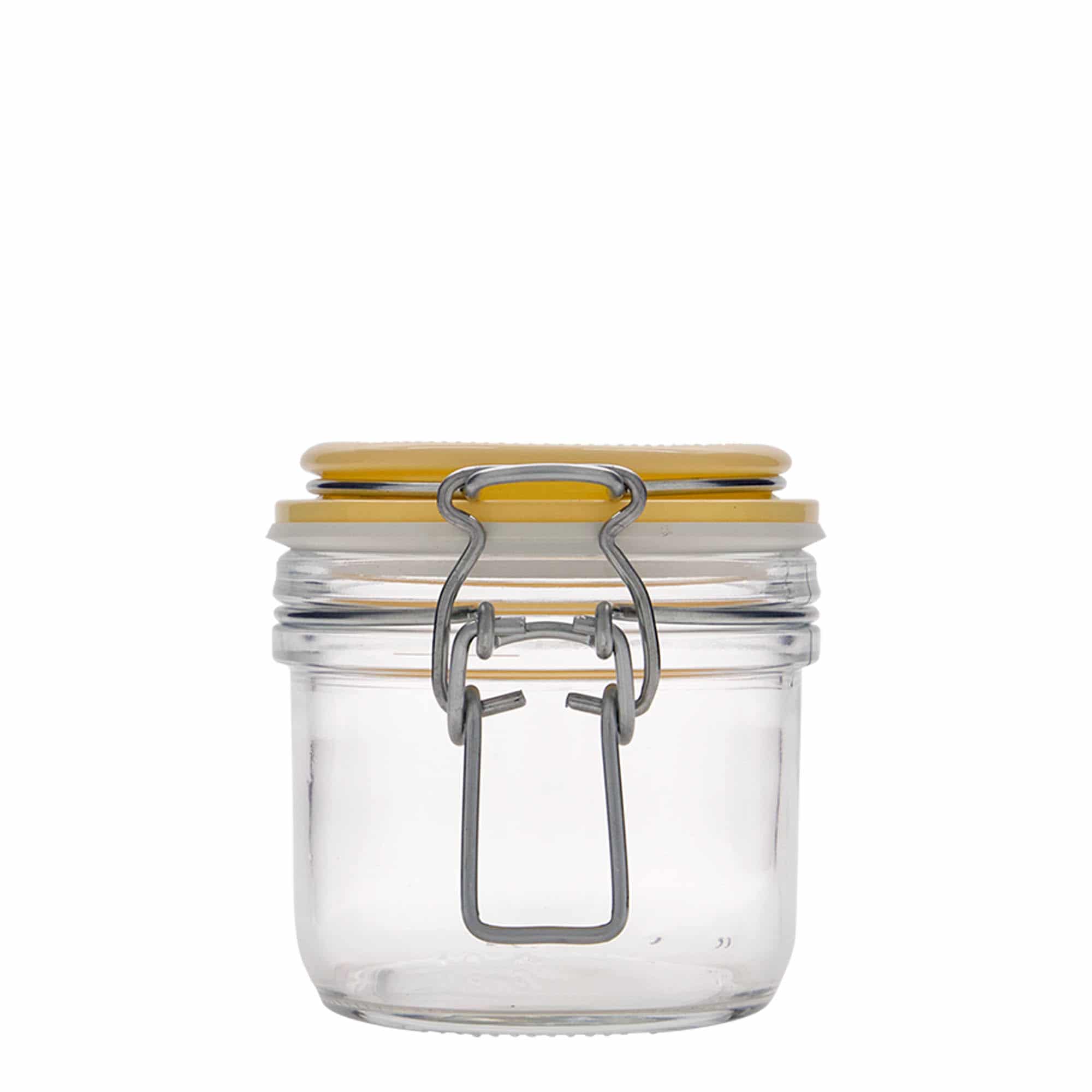 200 ml słoik z zamknięciem pałąkowym 'Fido', kolor żółty, zamknięcie: Zamknięcie pałąkowe 200 ml słoik z zamknięciem pałąkowym 'Fido', kolor żółty, zamknięcie: Zamknięcie pałąkowe