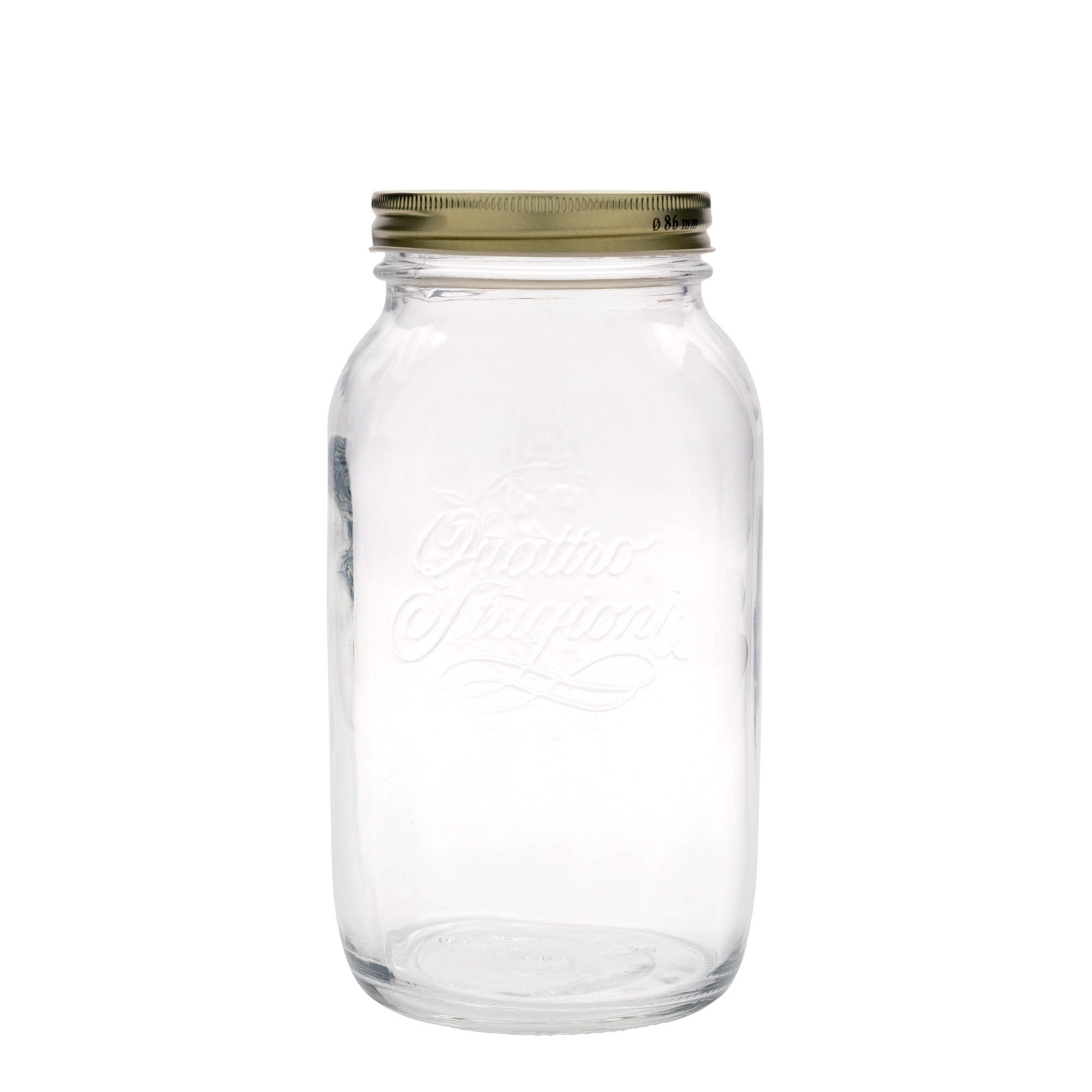 1.500 ml słoik szklany 'Quattro Stagioni', otwór: zakrętka 1.500 ml słoik szklany 'Quattro Stagioni', otwór: zakrętka