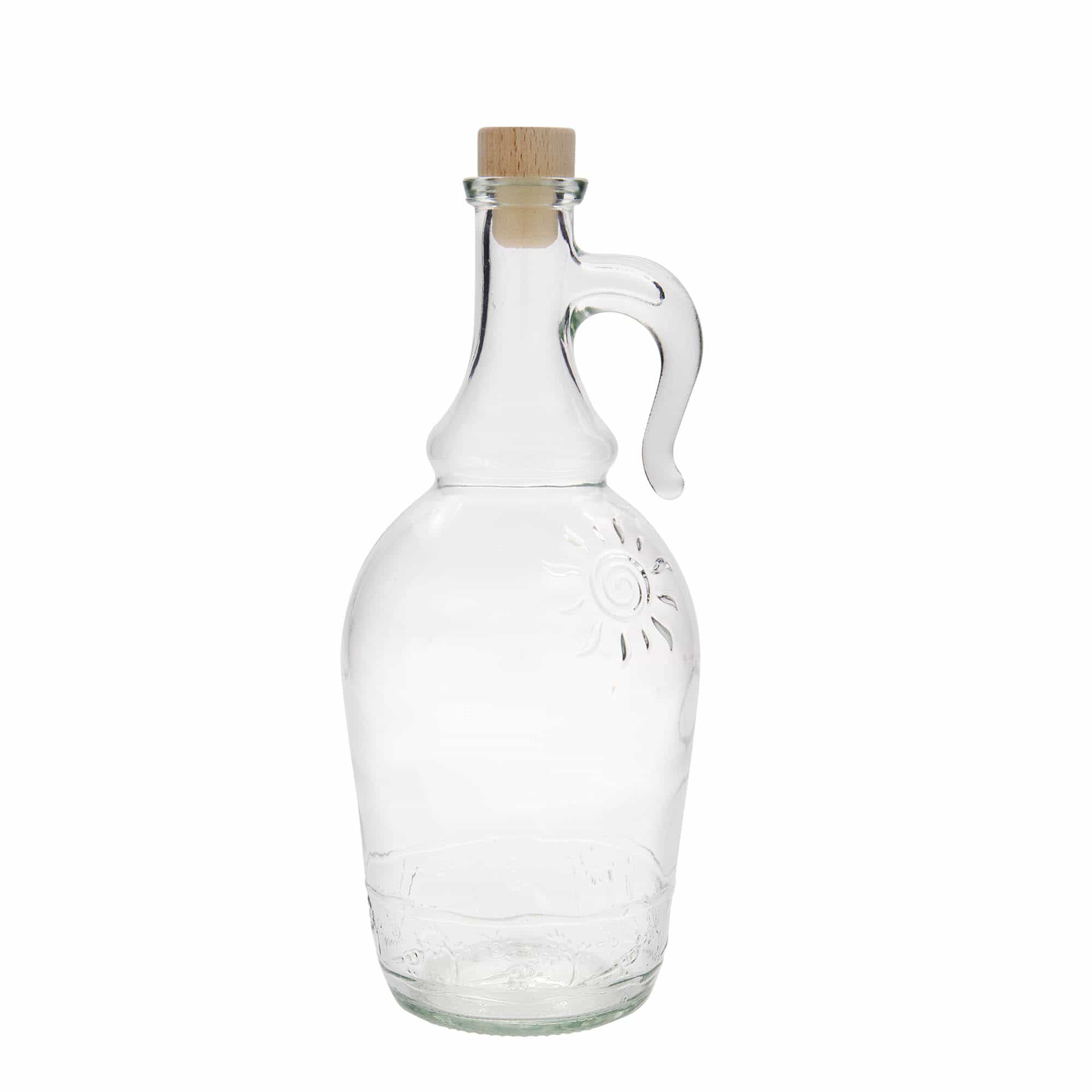 1000 ml butelka szklana 'Sunny', zamknięcie: korek