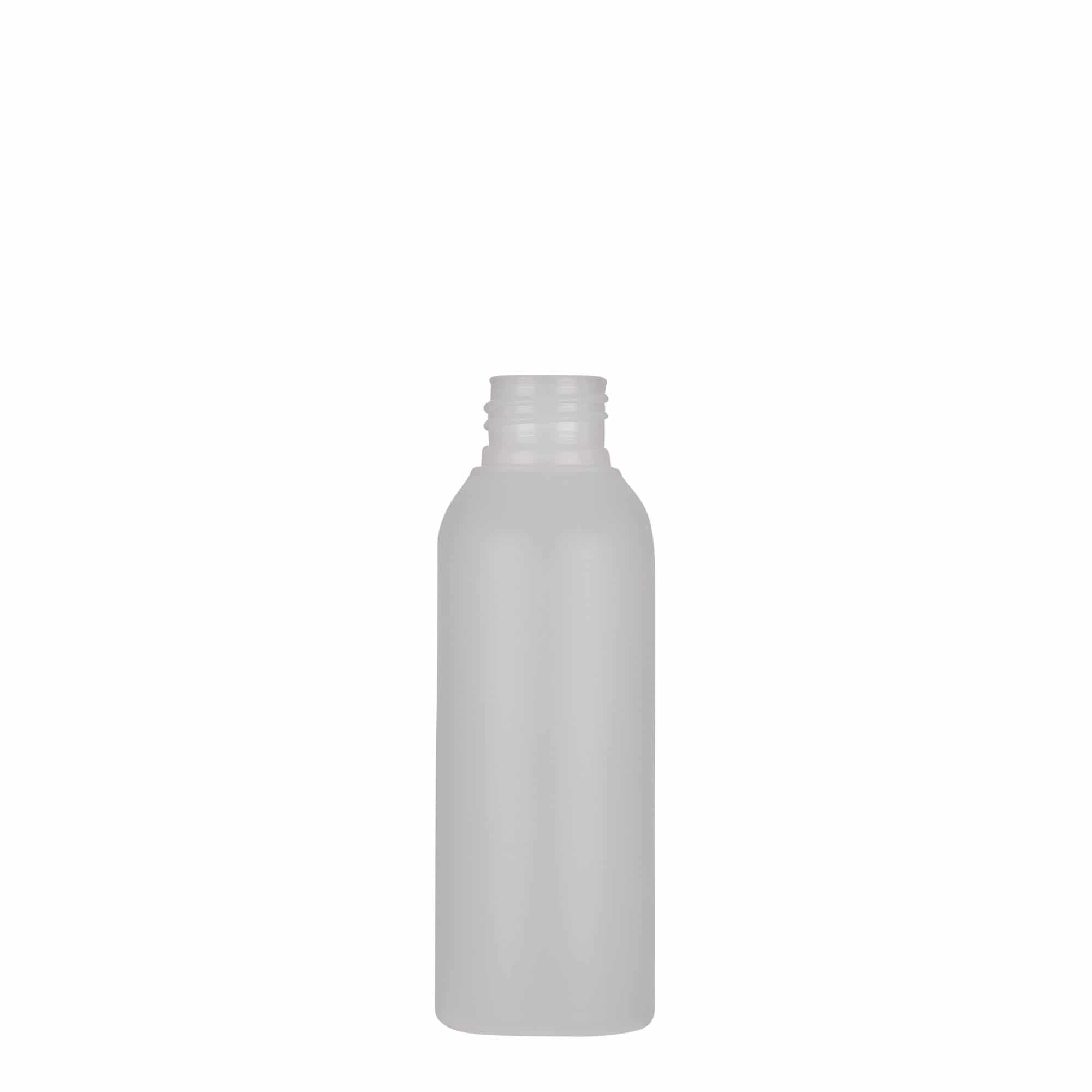 100 ml butelka plastikowa 'Tuffy', HDPE, naturalna, gwint: 24/410
