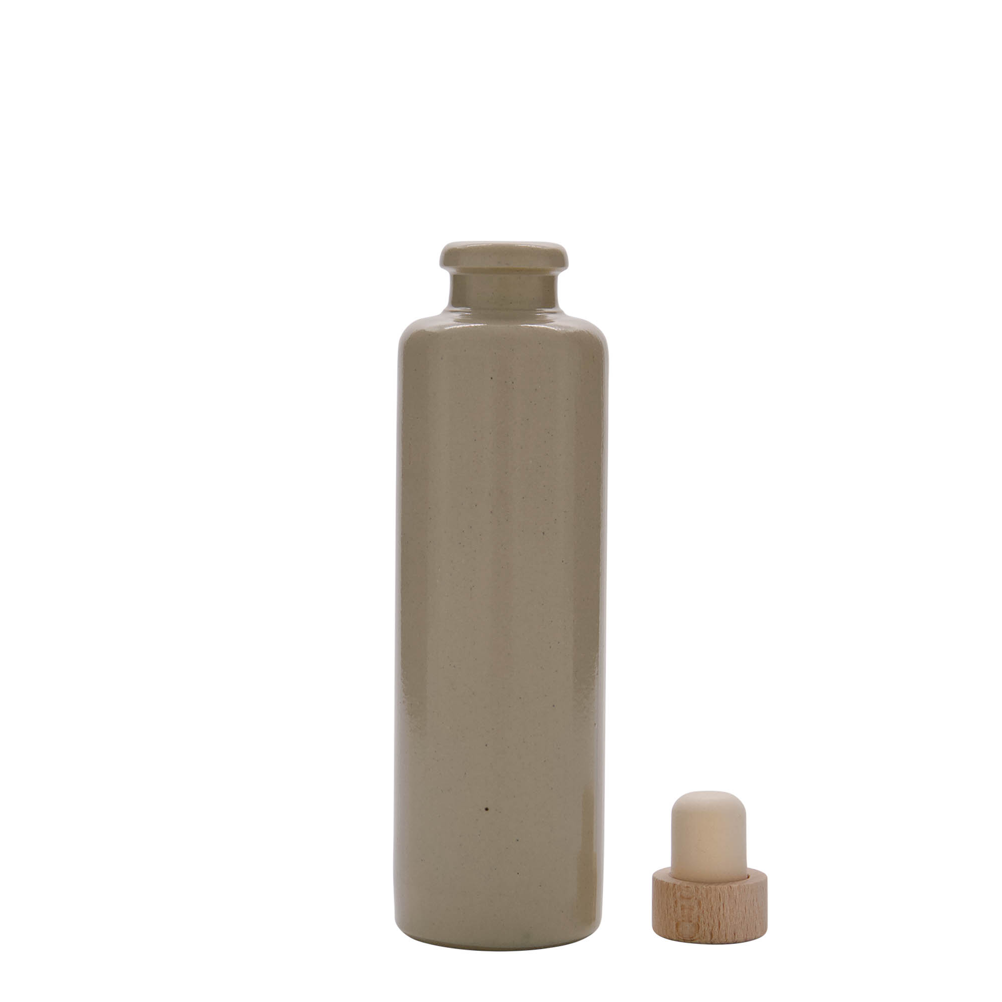 200 ml dzbanek do toniku, kamionka, beżowy, wylot: korek