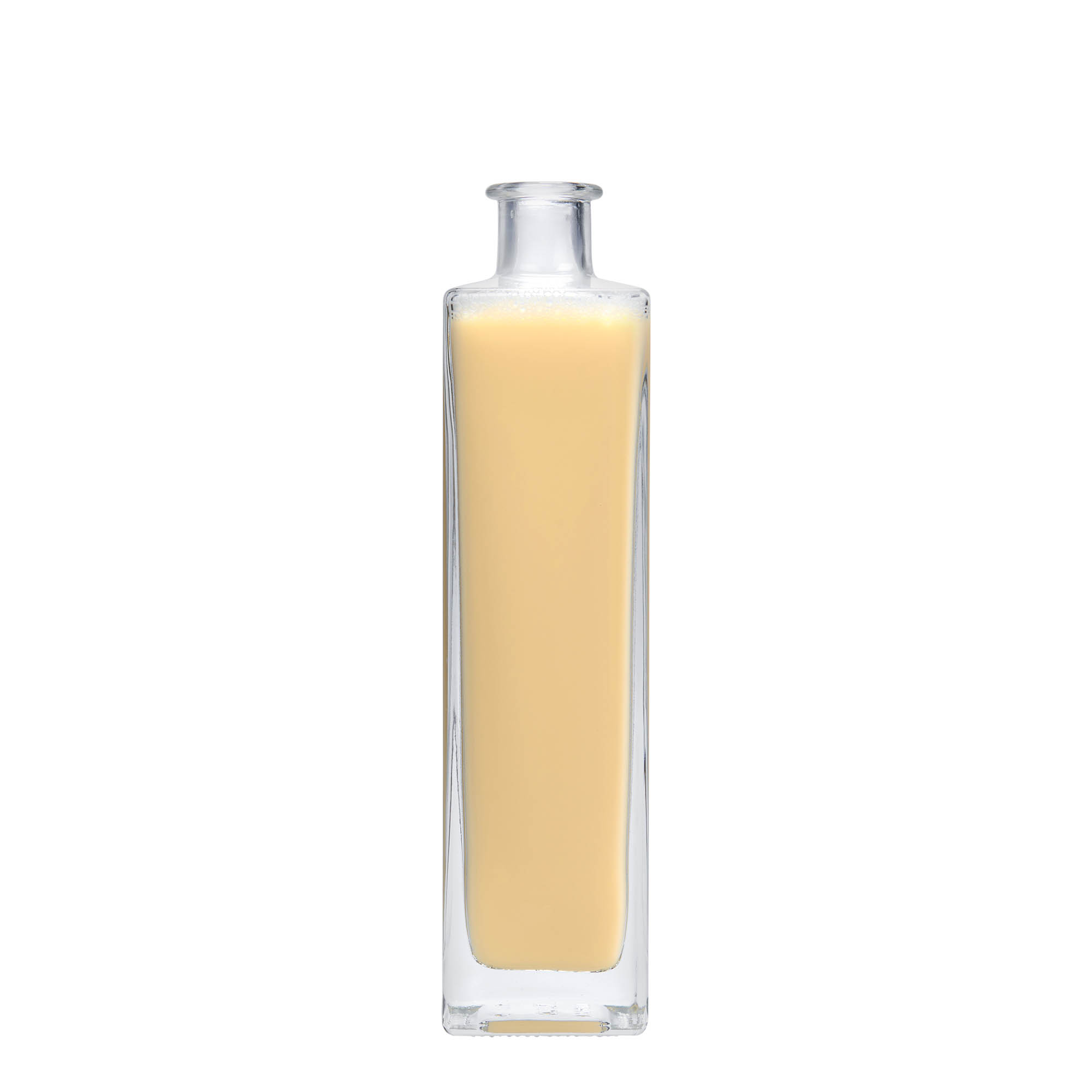 500 ml butelka szklana 'Rafaello', kwadratowa, szyjka: korek