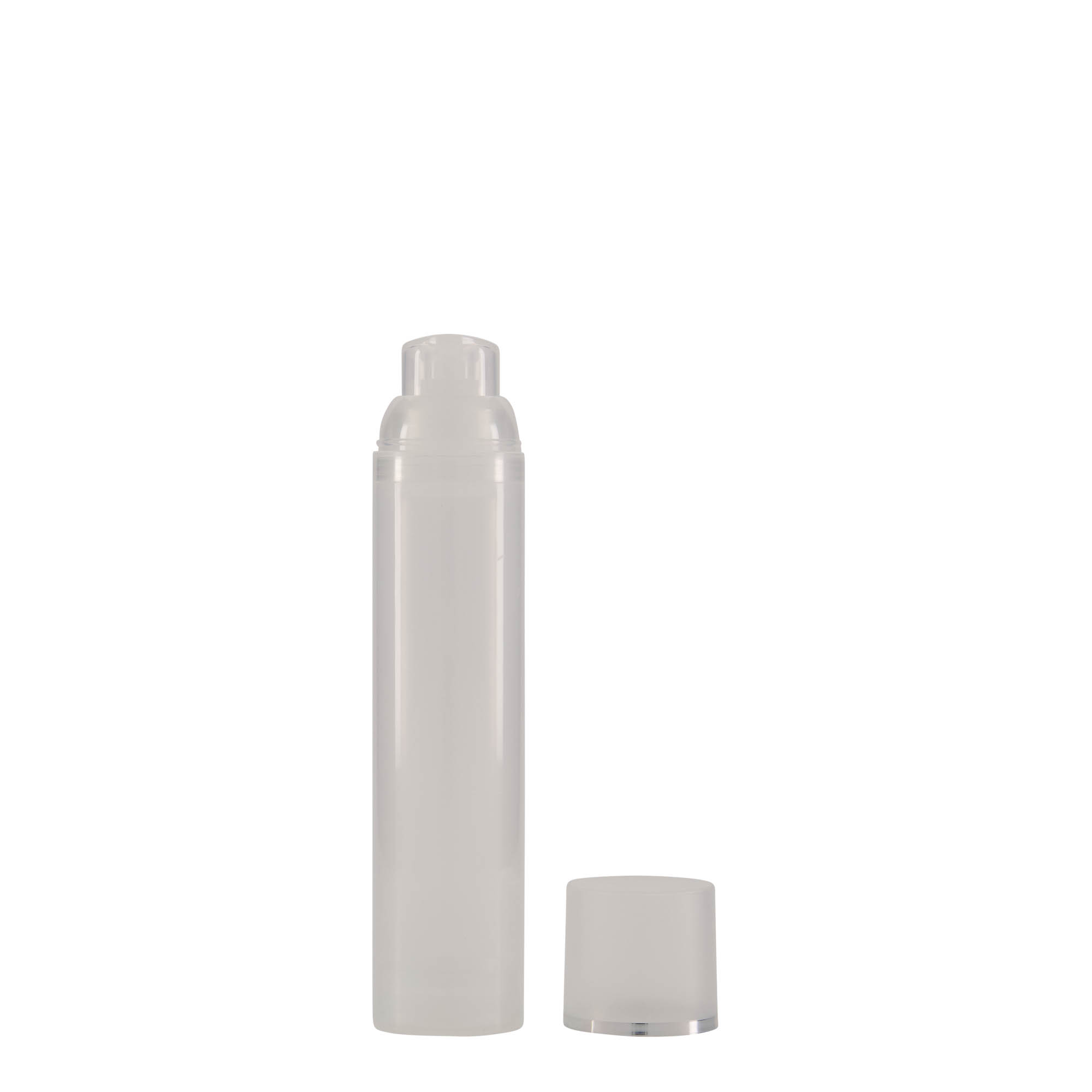 100 ml dozownik beztlenowy „Mezzo”, tworzywo sztuczne PP, naturalny 100 ml dozownik beztlenowy „Mezzo”, tworzywo sztuczne PP, naturalny
